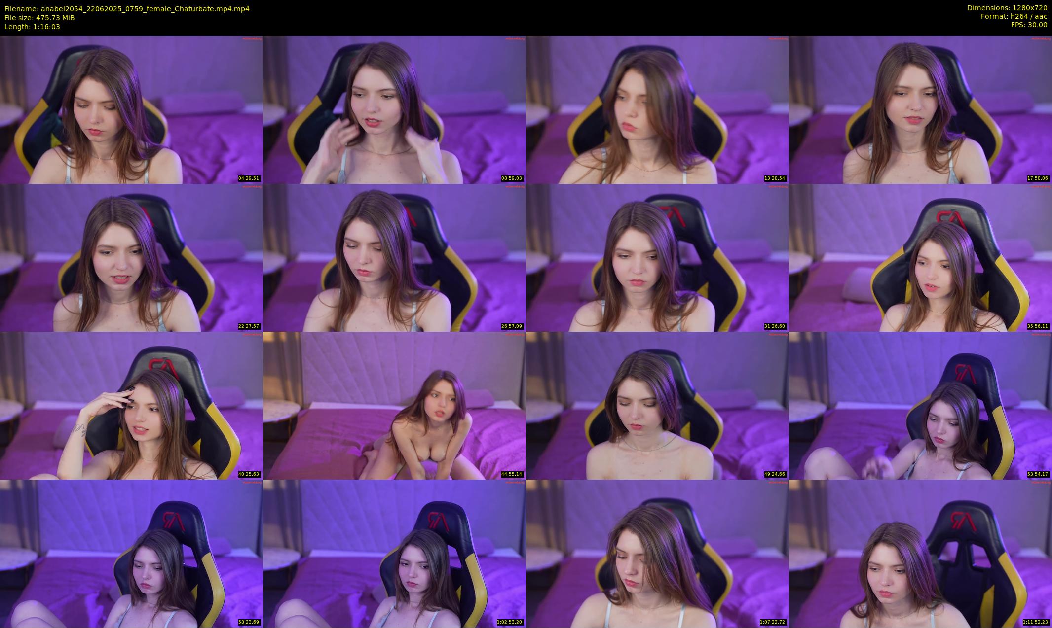 anabel2054 — 77 minute Chaturbate female cam show recording, 720p, Jun 22, 2025