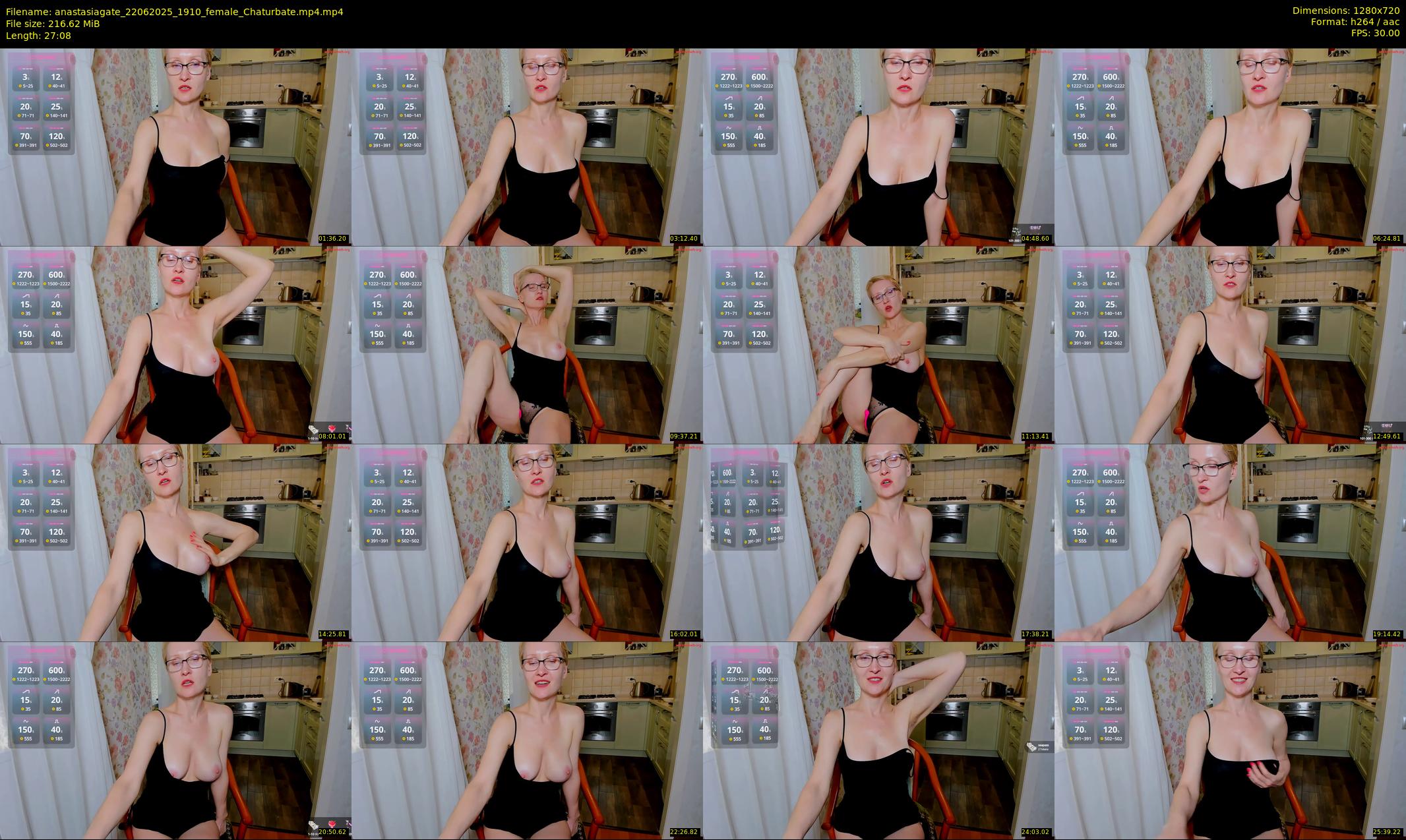 anastasiagate — 28 minute Chaturbate female cam show recording, 720p, Jun 22, 2025