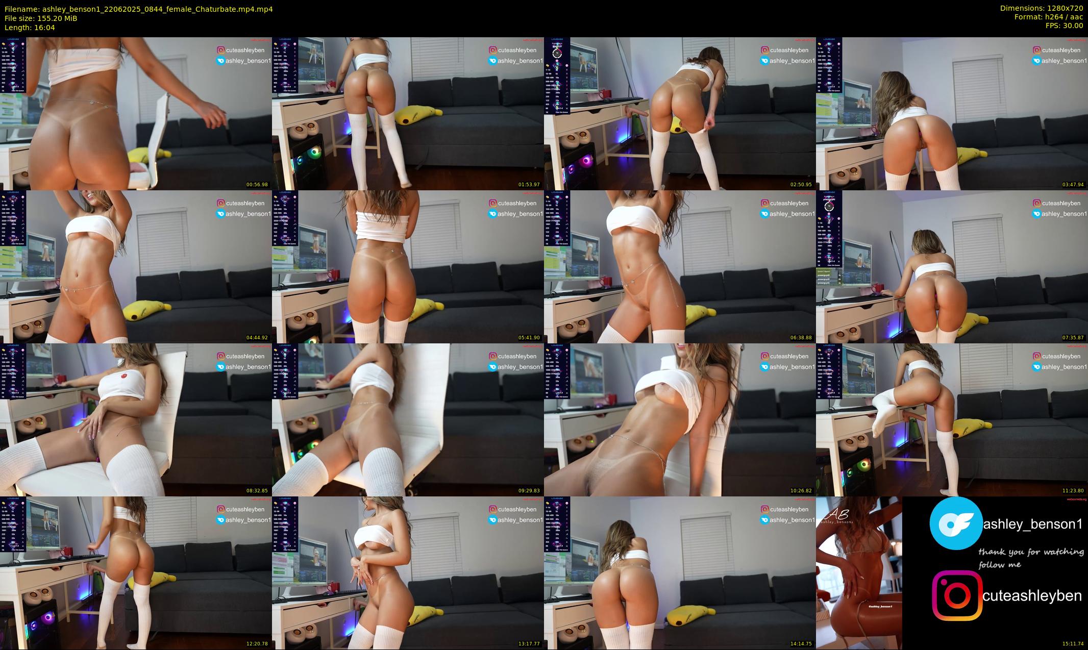 ashley_benson1 — 17 minute Chaturbate female cam show recording, 720p, Jun 22, 2025