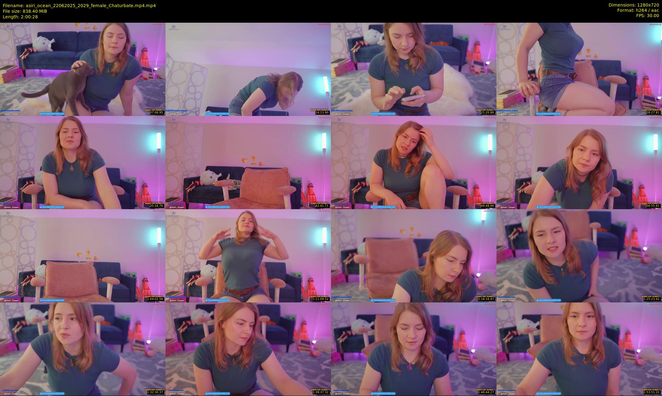 asiri_ocean — 121 minute Chaturbate female cam show recording, 720p, Jun 22, 2025