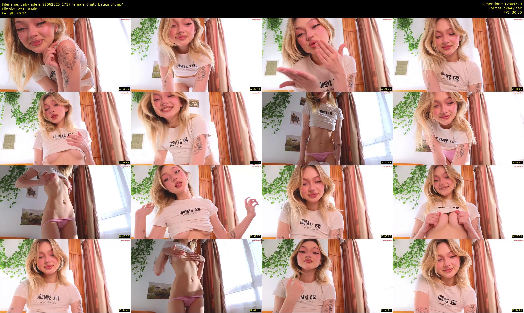 baby_adele — 21 minute Chaturbate female cam show recording, 720p, Jun 22, 2025