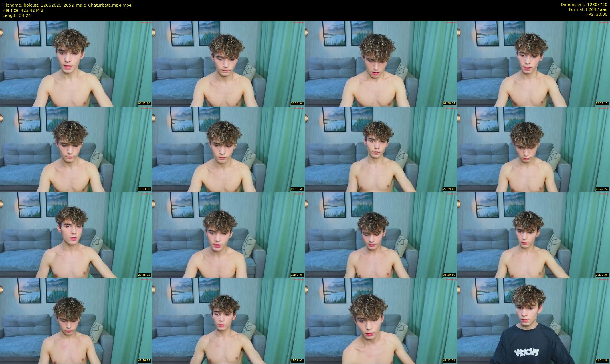 boicute — 55 minute Chaturbate male cam show recording, 720p, Jun 22, 2025
