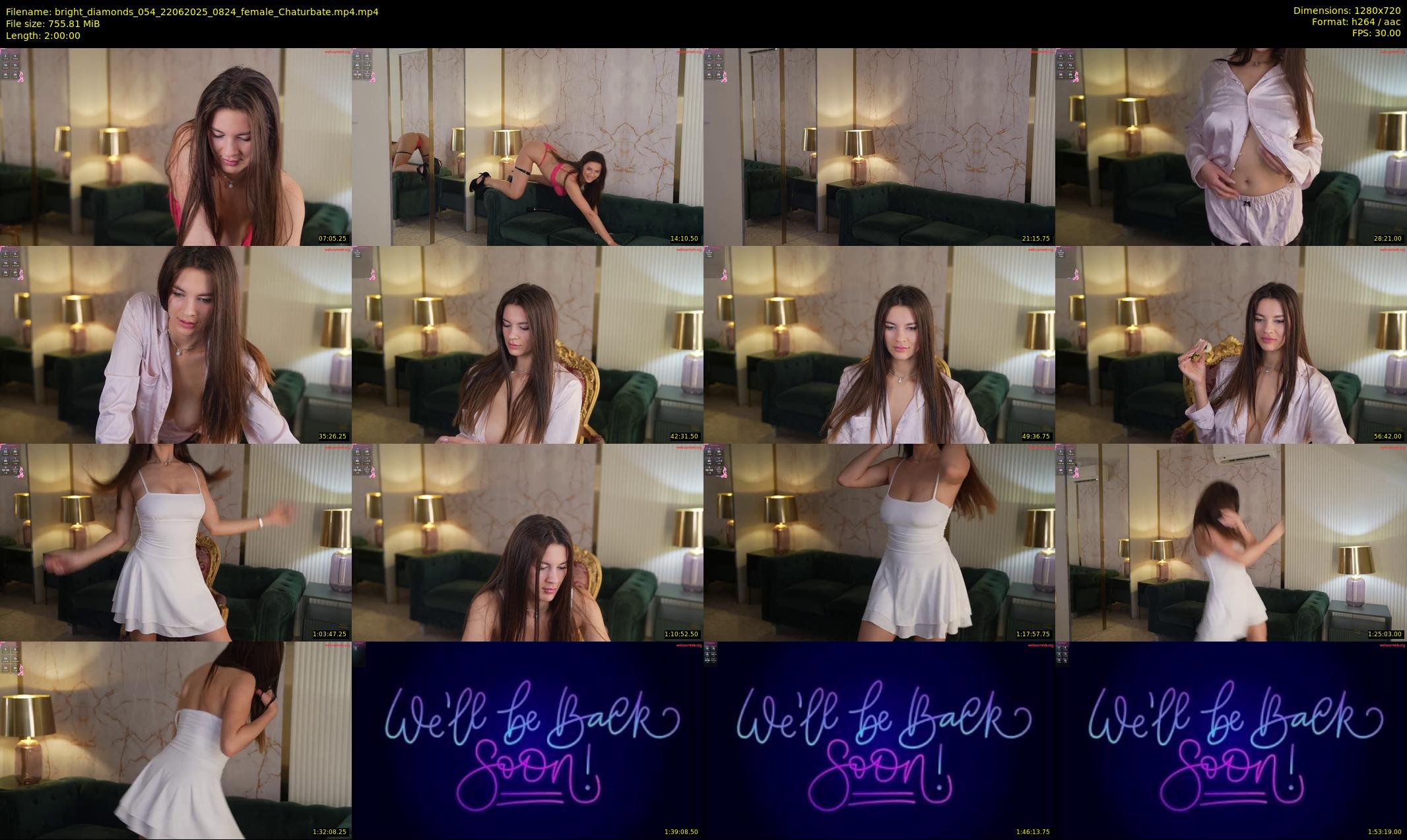 bright_diamonds_054 — 120 minute Chaturbate couple cam show recording, 720p, Jun 22, 2025