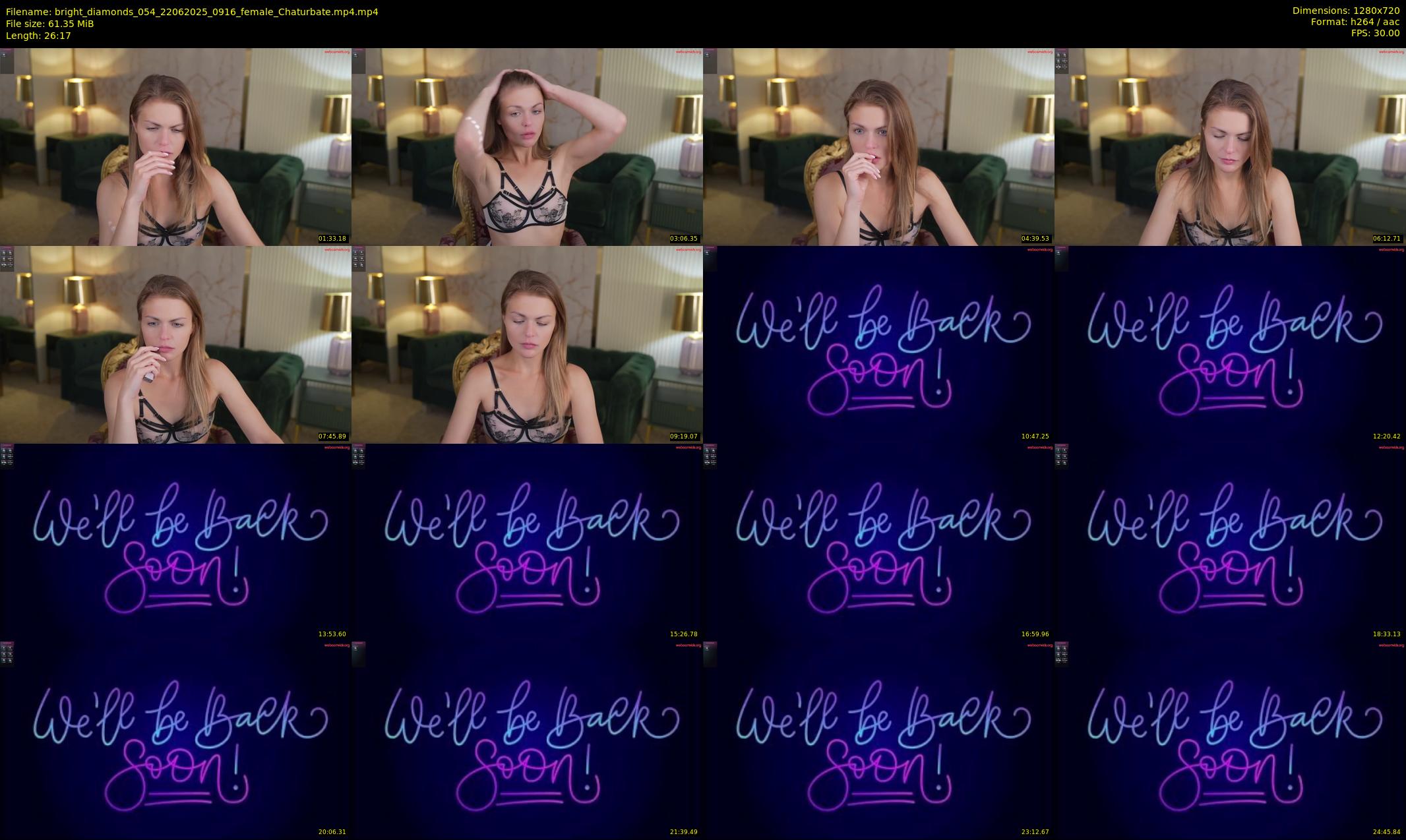 bright_diamonds_054 — 27 minute Chaturbate couple cam show recording, 720p, Jun 22, 2025