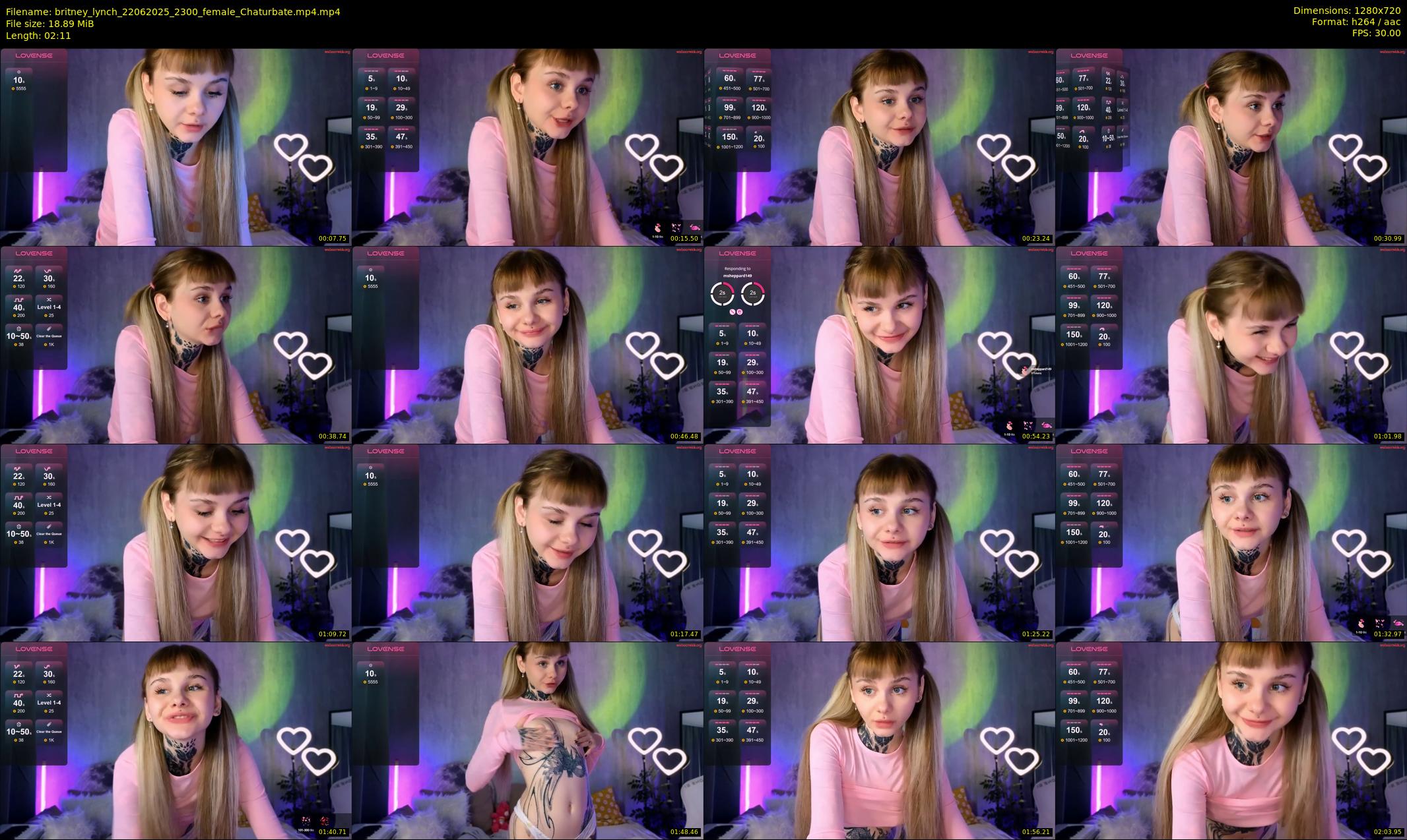 britney_lynch — 3 minute Chaturbate female cam show recording, 720p, Jun 22, 2025
