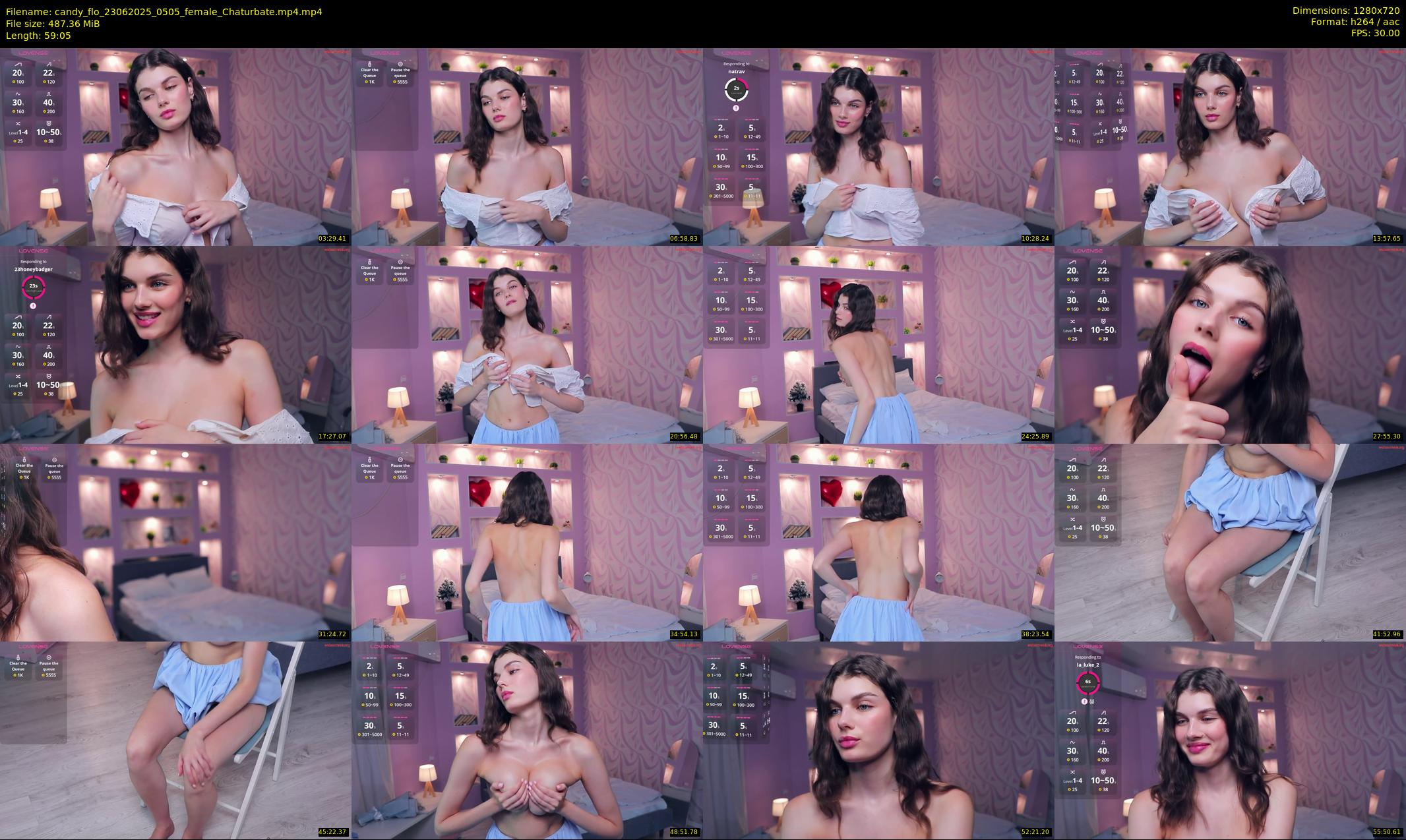 candy_flo — 60 minute Chaturbate female cam show recording, 720p, Jun 23, 2025