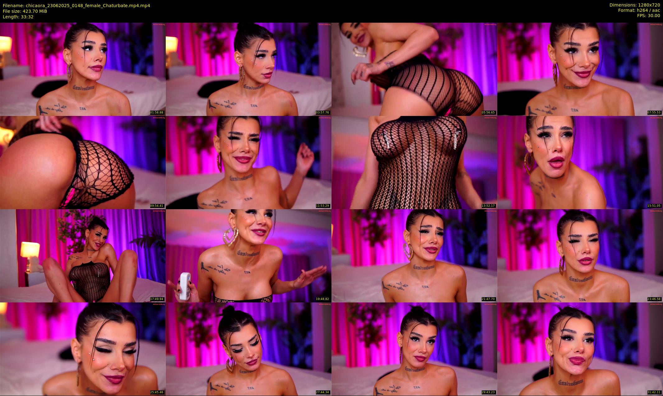 chicaora — 34 minute Chaturbate female cam show recording, 720p, Jun 23, 2025