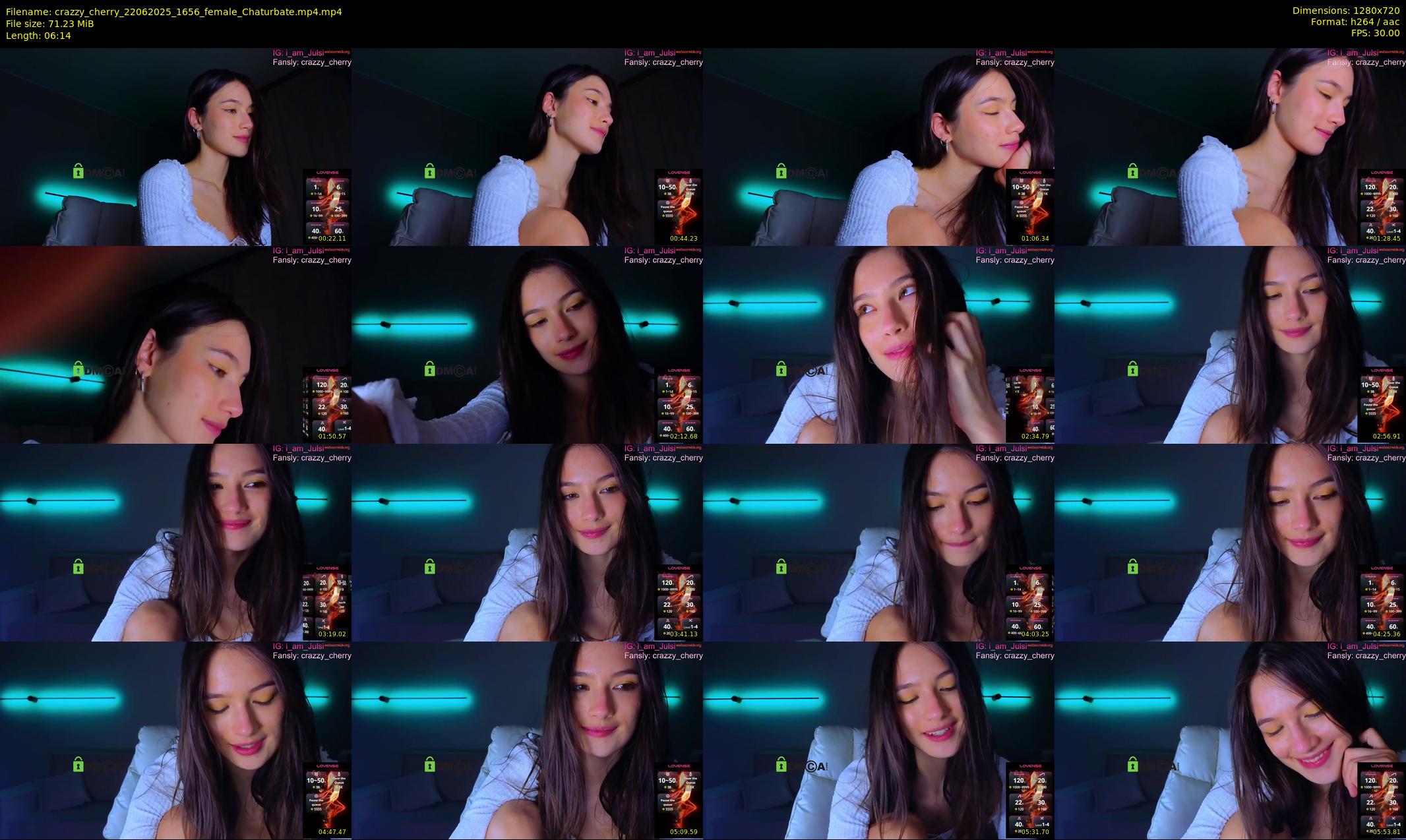 crazzy_cherry — 7 minute Chaturbate female cam show recording, 720p, Jun 22, 2025