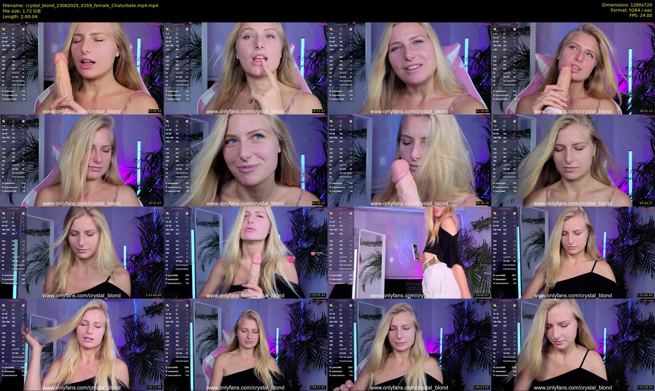 crystal_blond — 121 minute Chaturbate female cam show recording, 720p, Jun 23, 2025