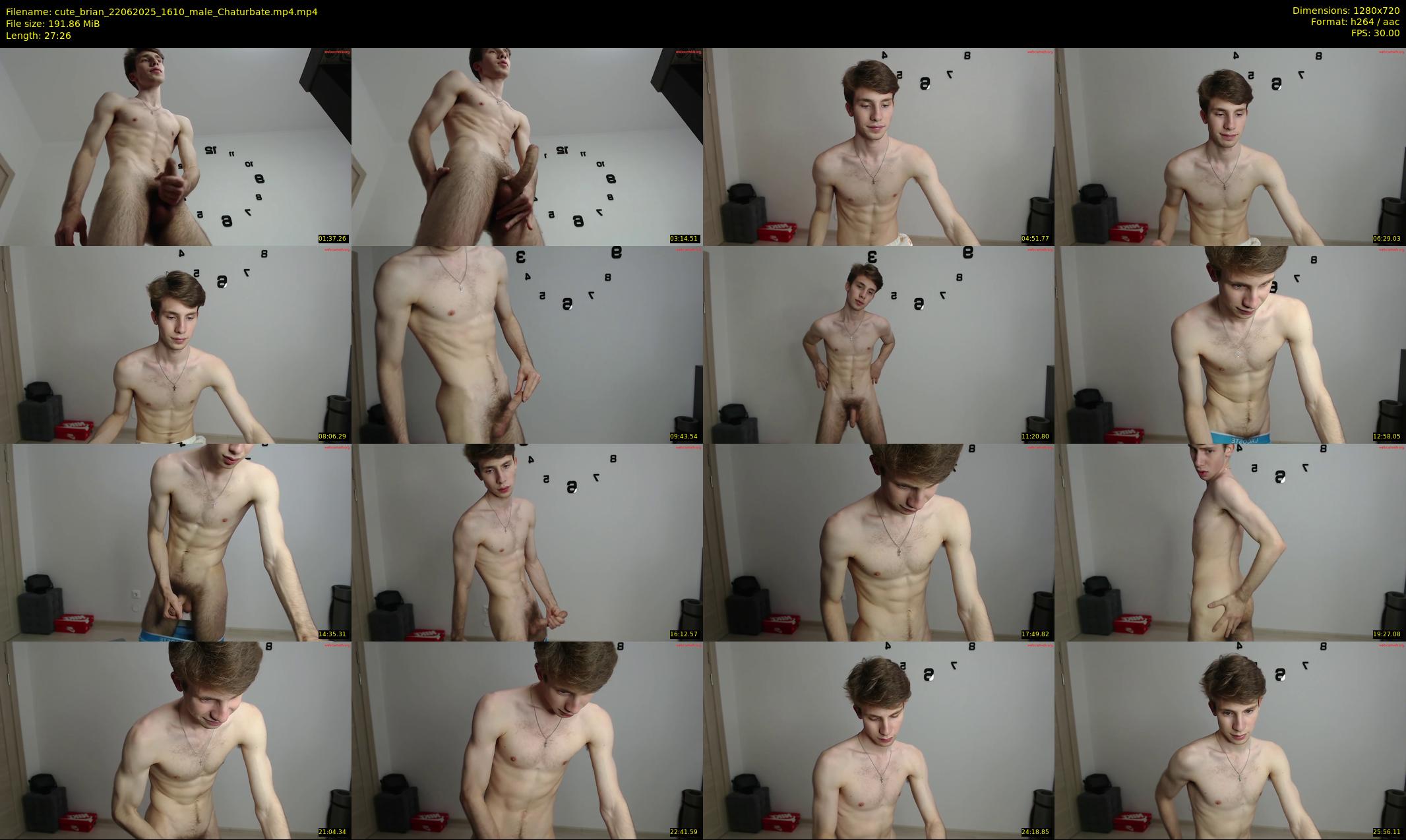 cute_brian — 28 minute Chaturbate male cam show recording, 720p, Jun 22, 2025