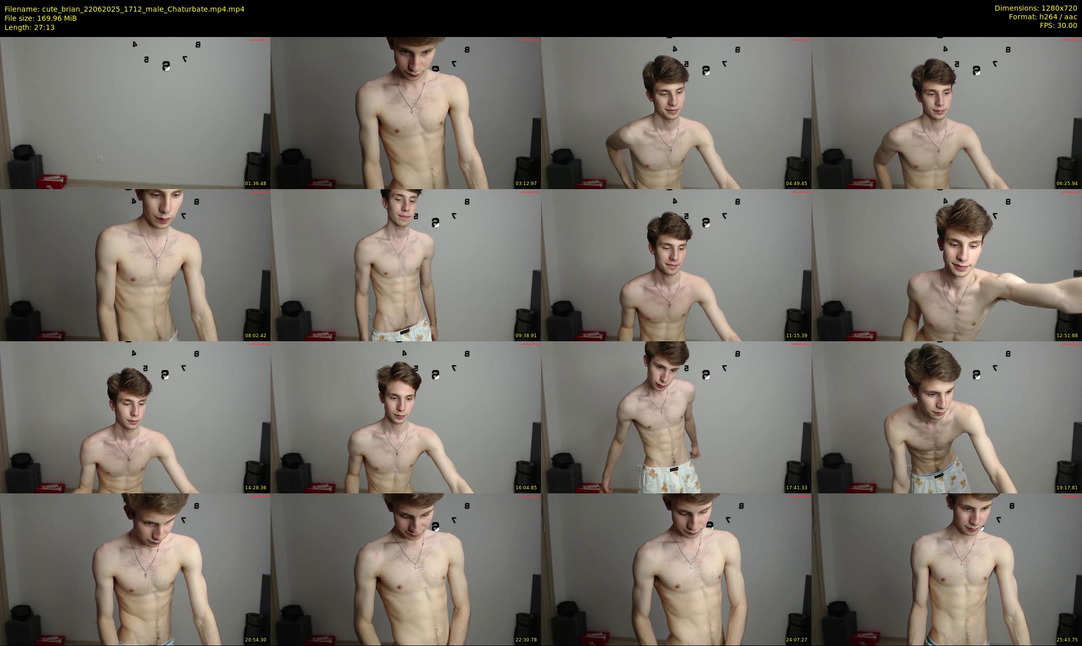 cute_brian — 28 minute Chaturbate male cam show recording, 720p, Jun 22, 2025