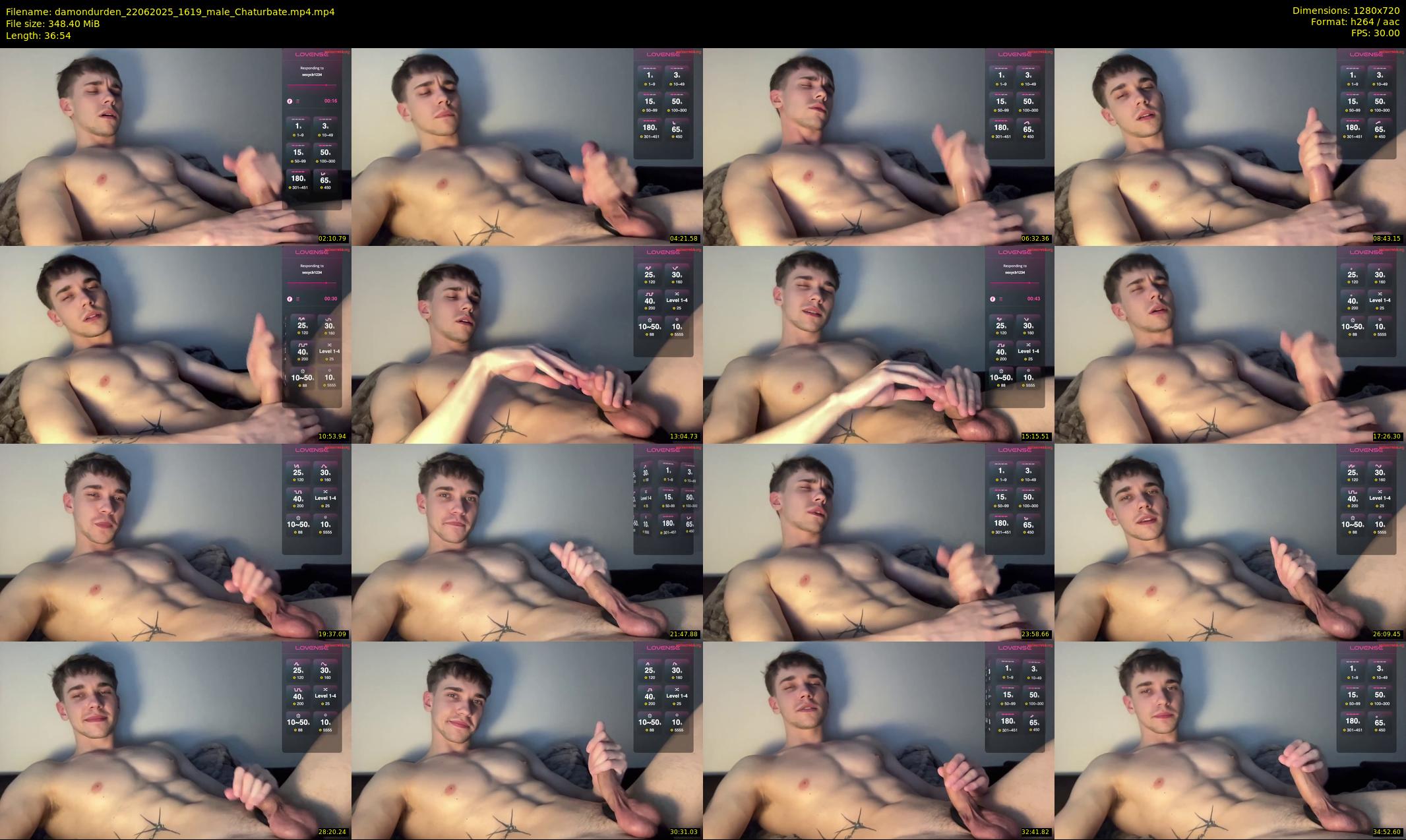 damondurden — 37 minute Chaturbate male cam show recording, 720p, Jun 22, 2025