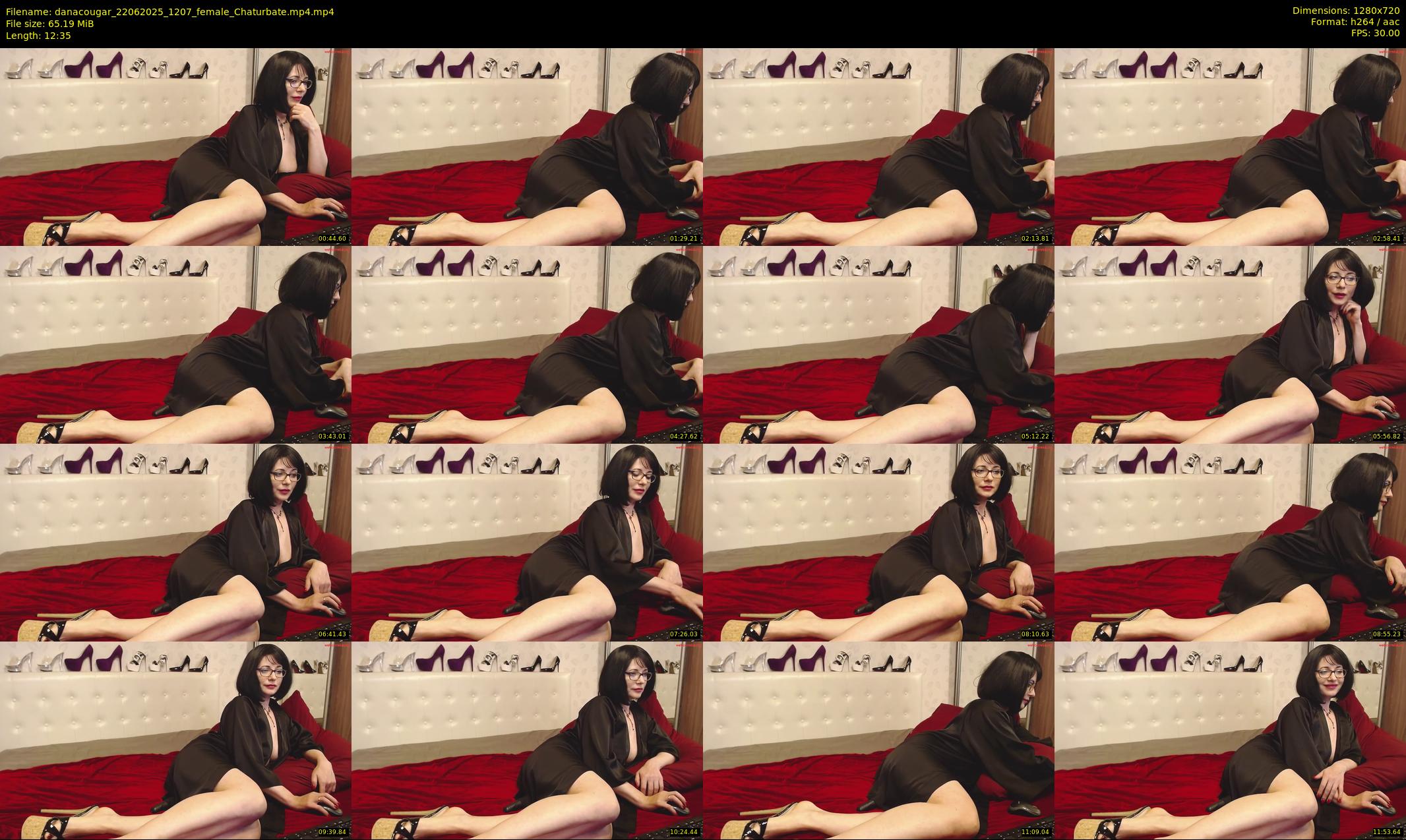 danacougar — 13 minute Chaturbate female cam show recording, 720p, Jun 22, 2025