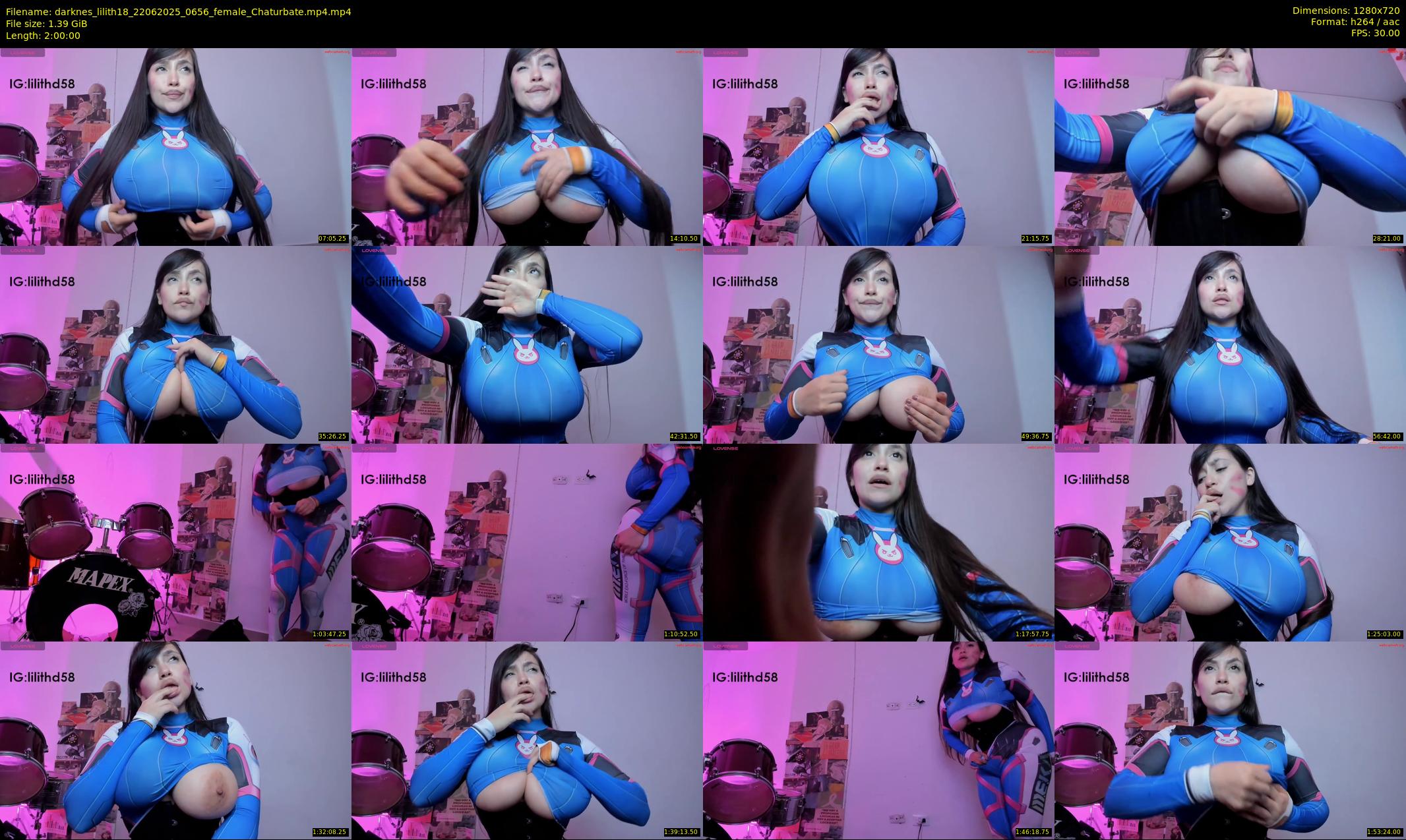 darknes_lilith18 — 120 minute Chaturbate female cam show recording, 720p, Jun 22, 2025
