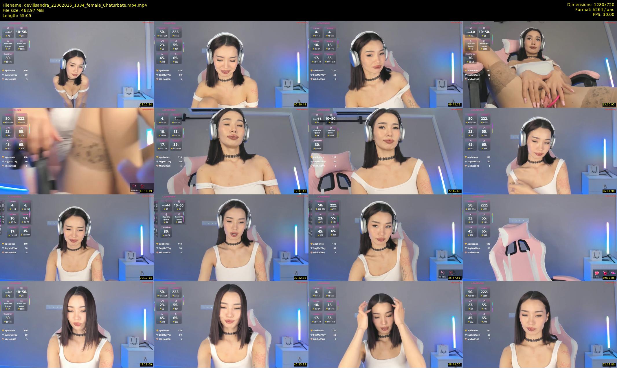 devillsandra — 56 minute Chaturbate female cam show recording, 720p, Jun 22, 2025