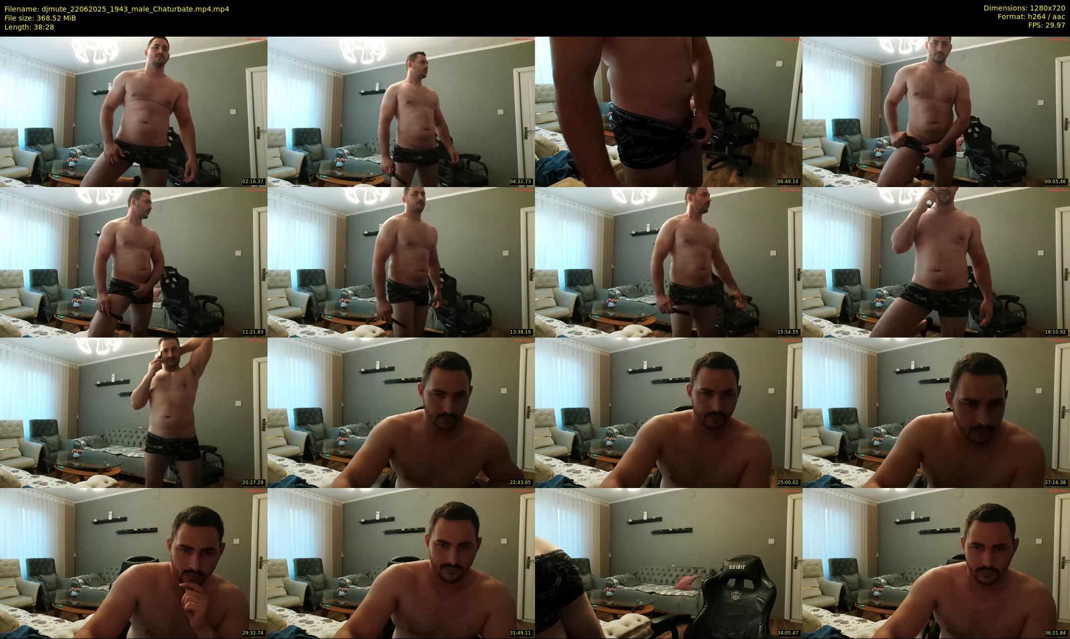 djmute — 39 minute Chaturbate male cam show recording, 720p, Jun 22, 2025