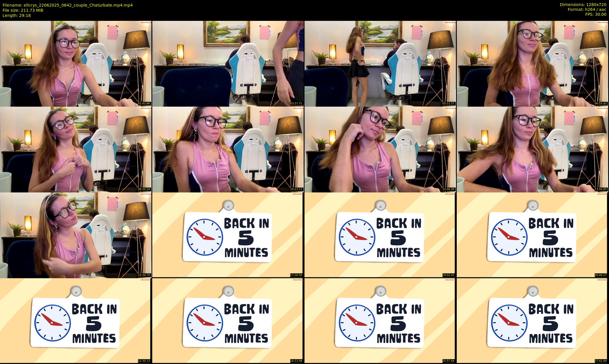 ellcrys — 30 minute Chaturbate couple cam show recording, 720p, Jun 22, 2025