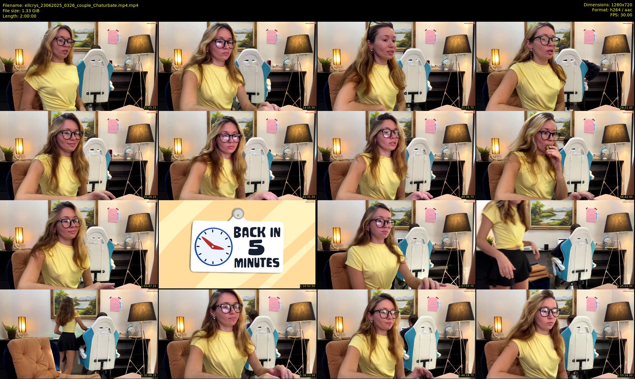 ellcrys — 120 minute Chaturbate couple cam show recording, 720p, Jun 23, 2025