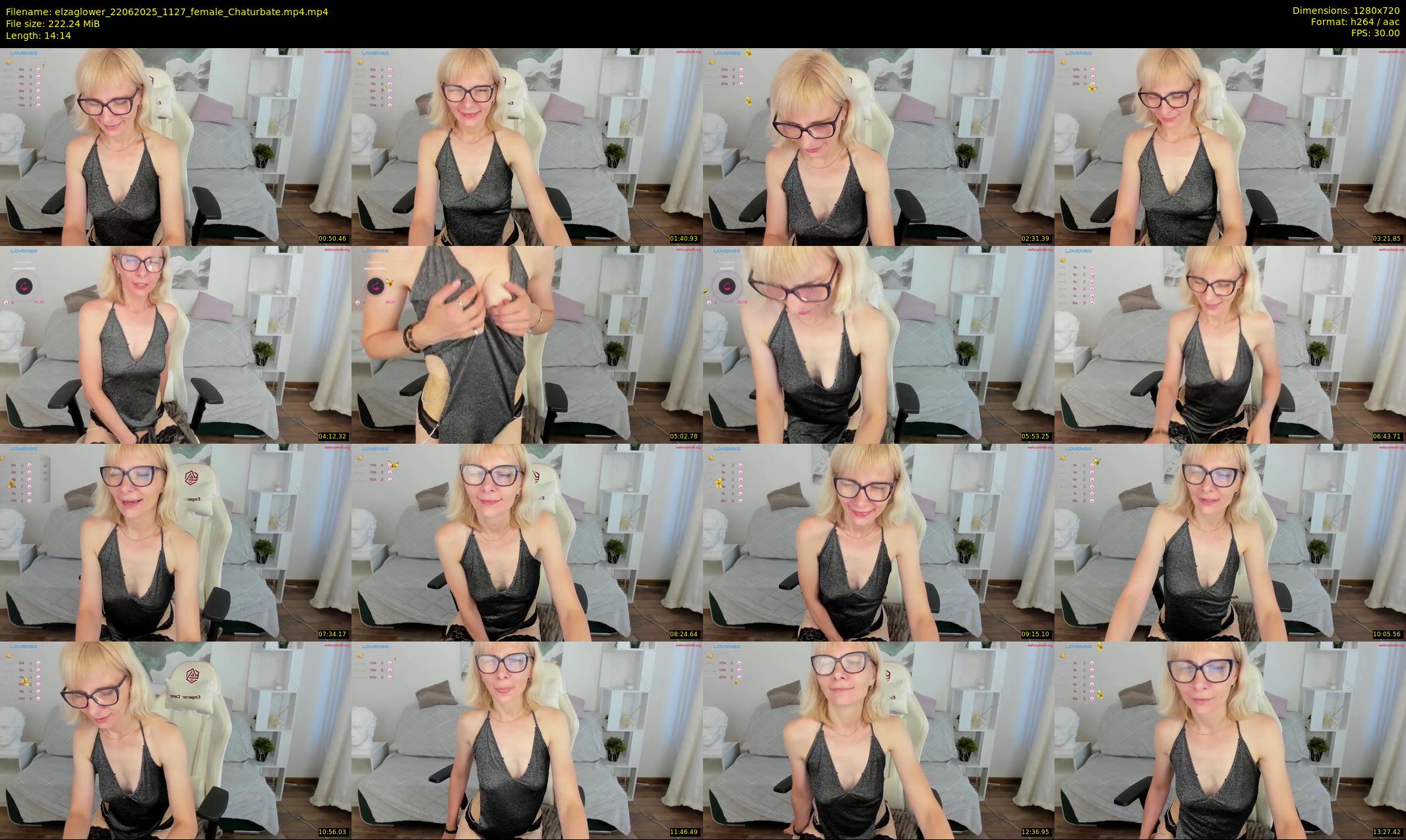 elzaglower — 15 minute Chaturbate female cam show recording, 720p, Jun 22, 2025