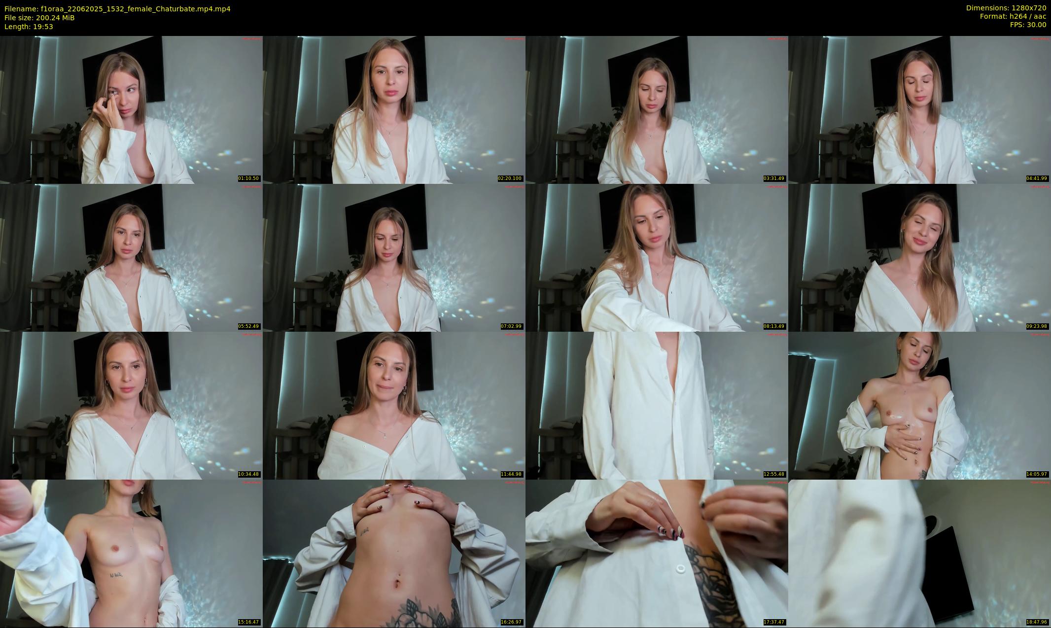 f1oraa — 20 minute Chaturbate female cam show recording, 720p, Jun 22, 2025