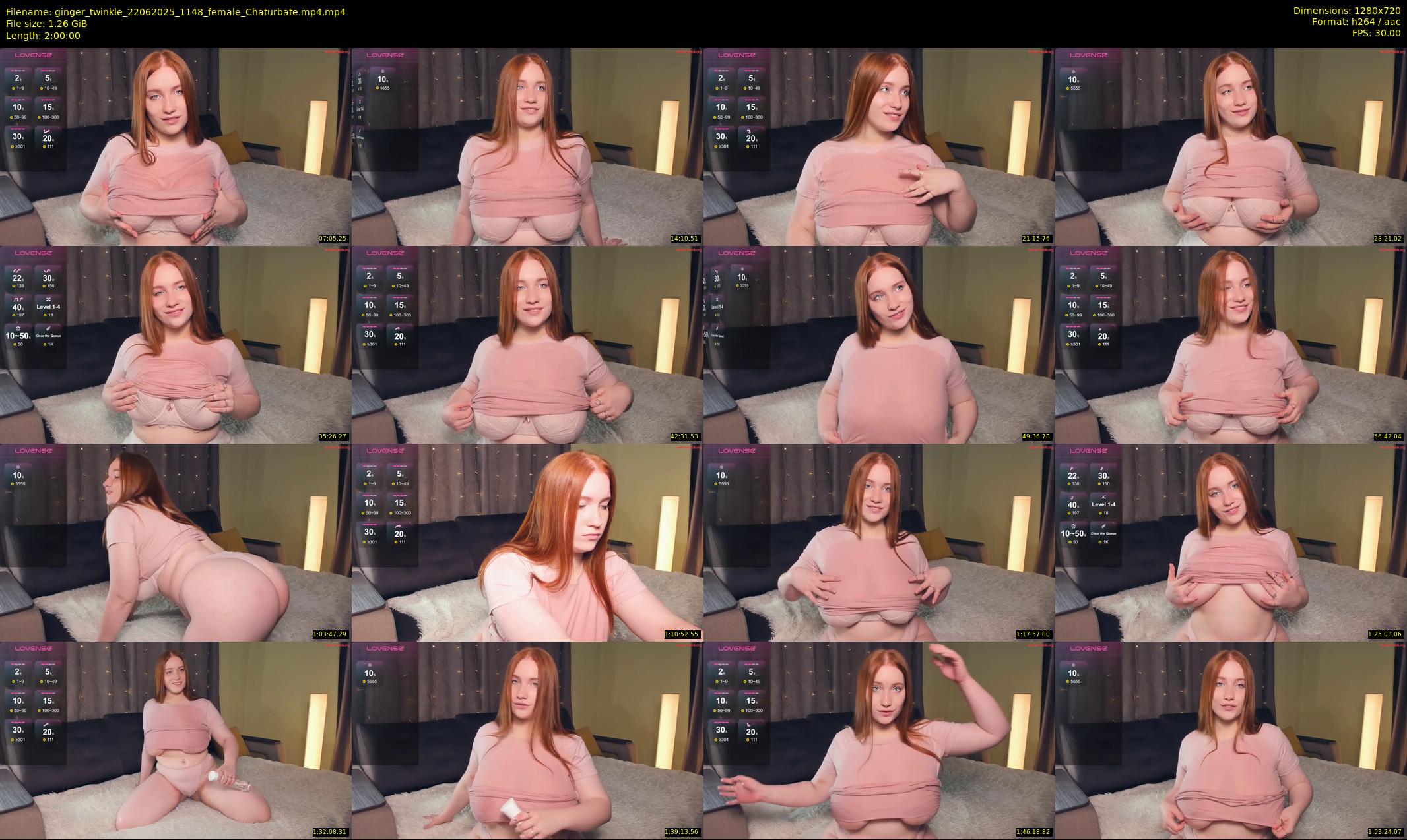 ginger_twinkle — 120 minute Chaturbate female cam show recording, 720p, Jun 22, 2025