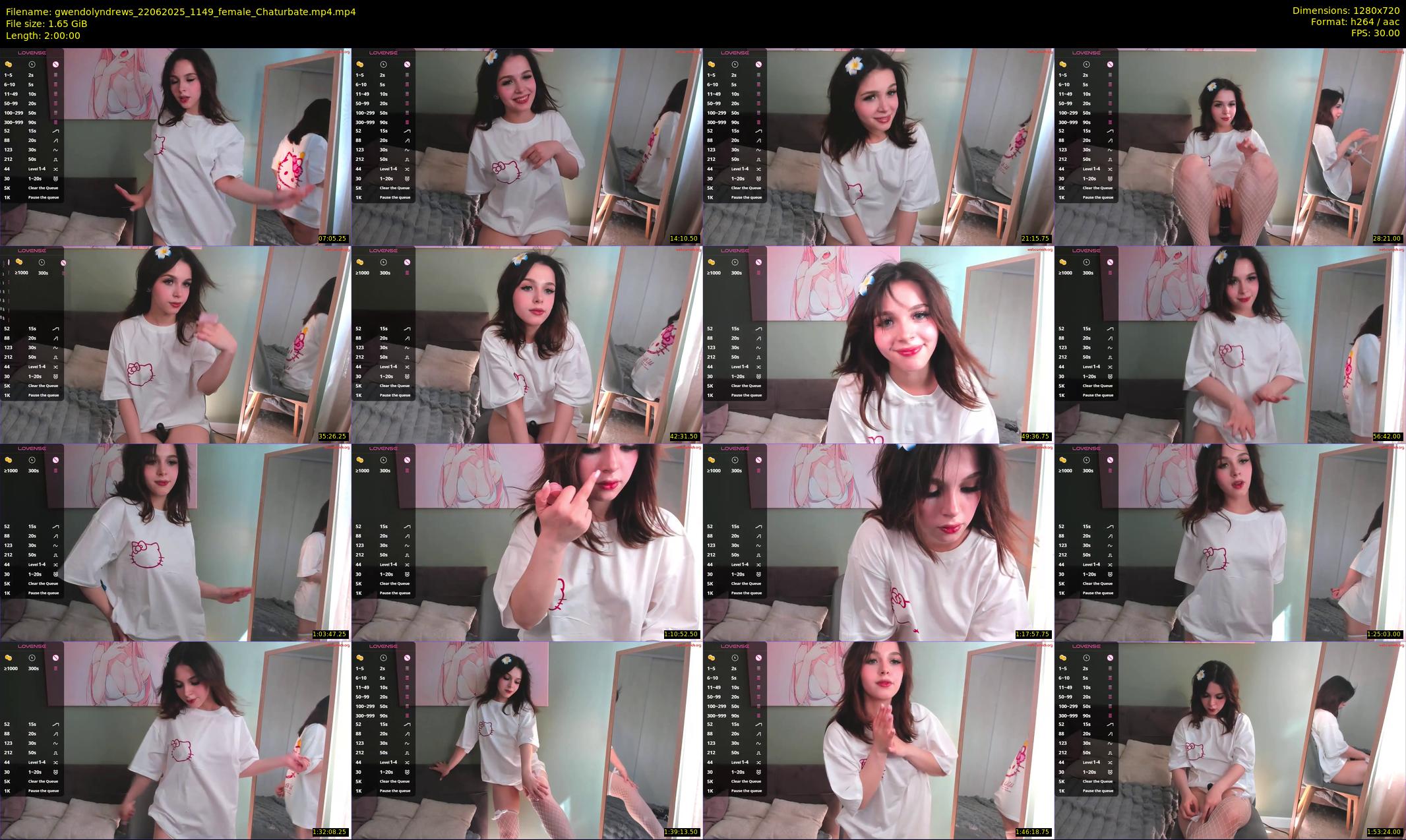 gwendolyndrews — 120 minute Chaturbate female cam show recording, 720p, Jun 22, 2025