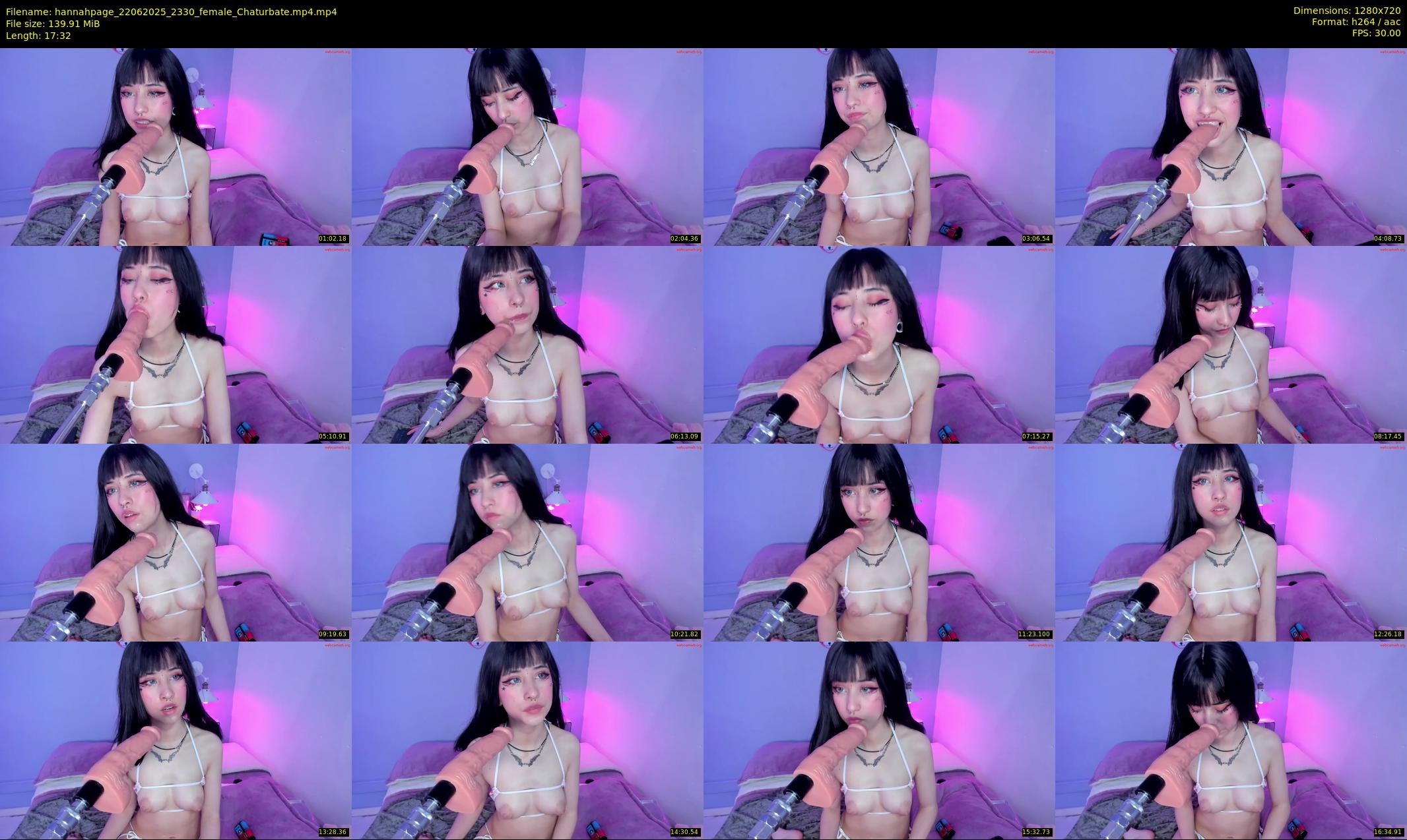 hannahpage — 18 minute Chaturbate female cam show recording, 720p, Jun 22, 2025