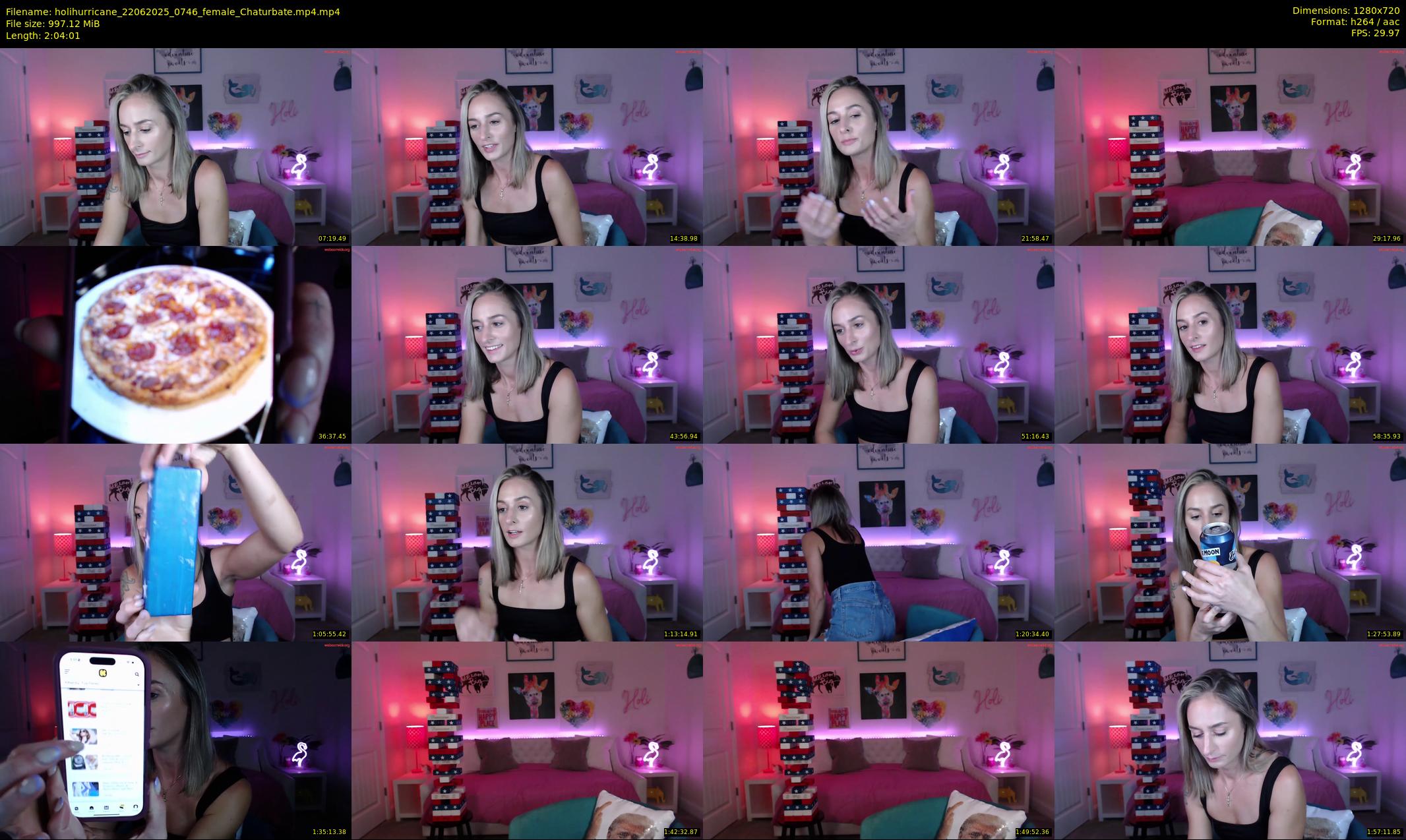 holihurricane — 125 minute Chaturbate female cam show recording, 720p, Jun 22, 2025