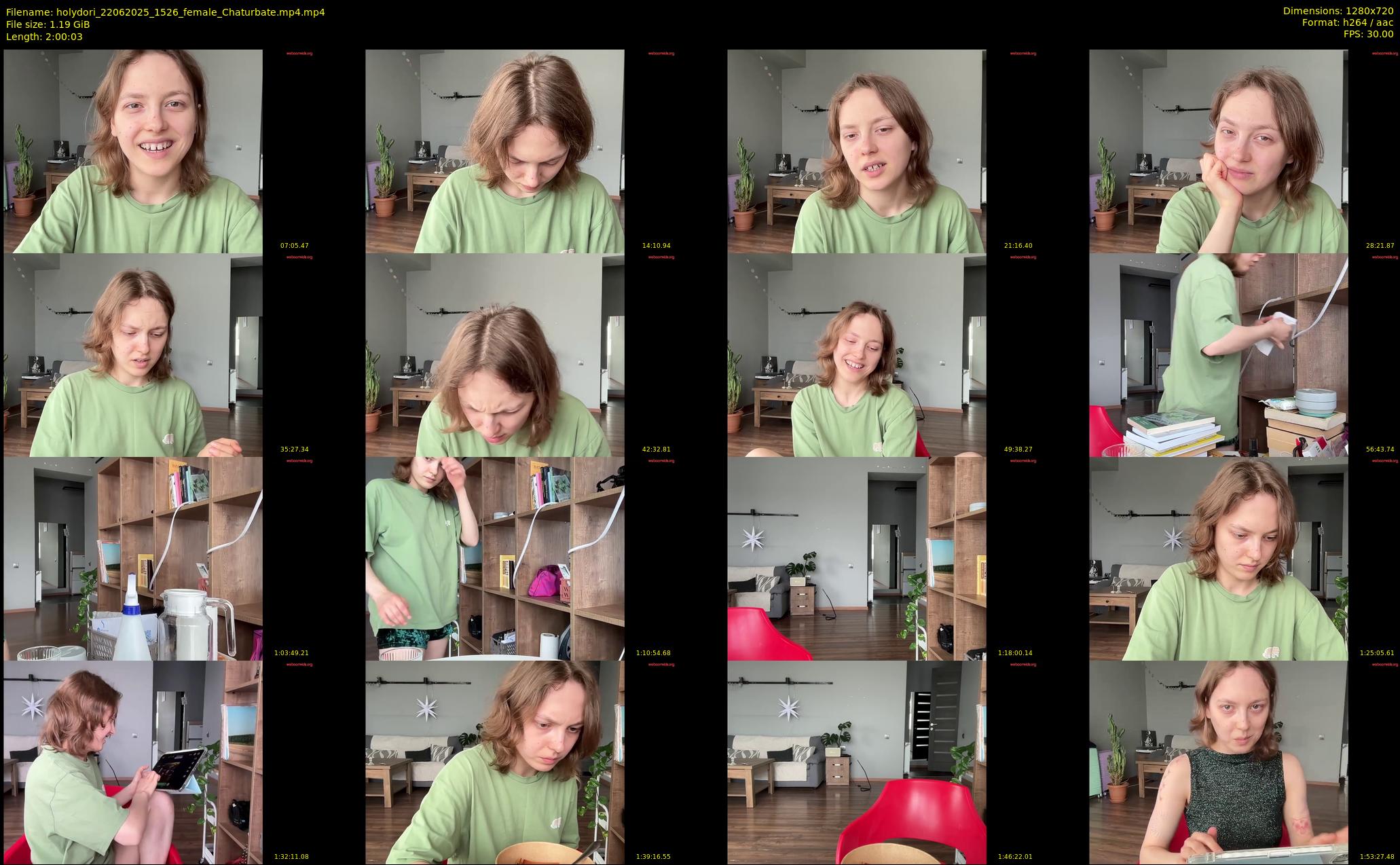 holydori — 121 minute Chaturbate female cam show recording, 720p, Jun 22, 2025