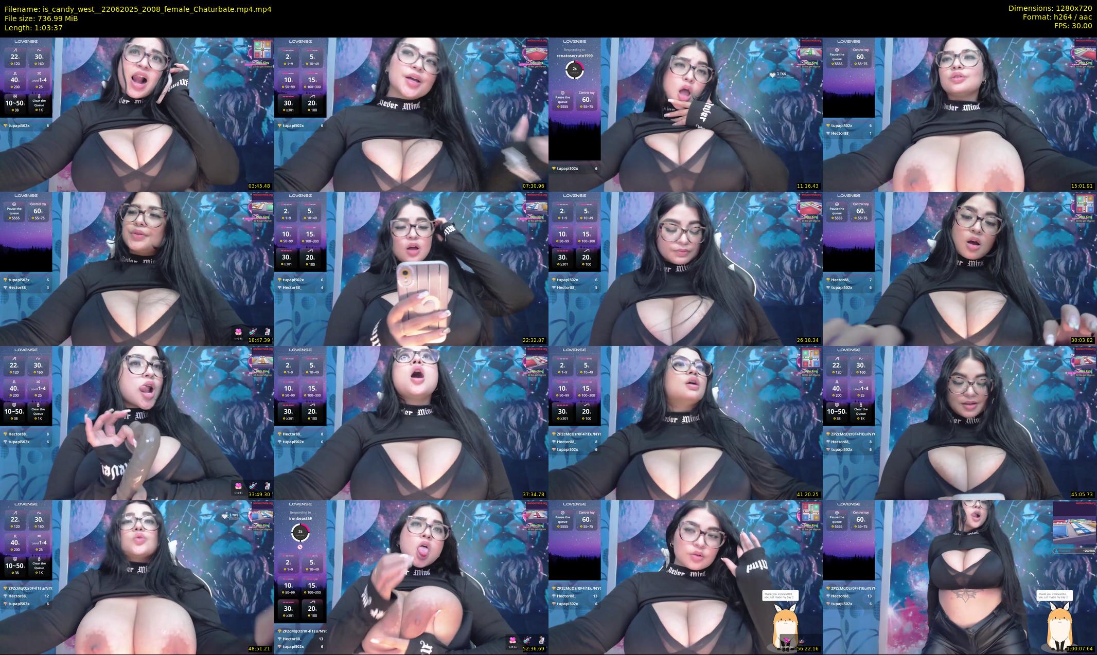 is_candy_west_ — 64 minute Chaturbate female cam show recording, 720p, Jun 22, 2025