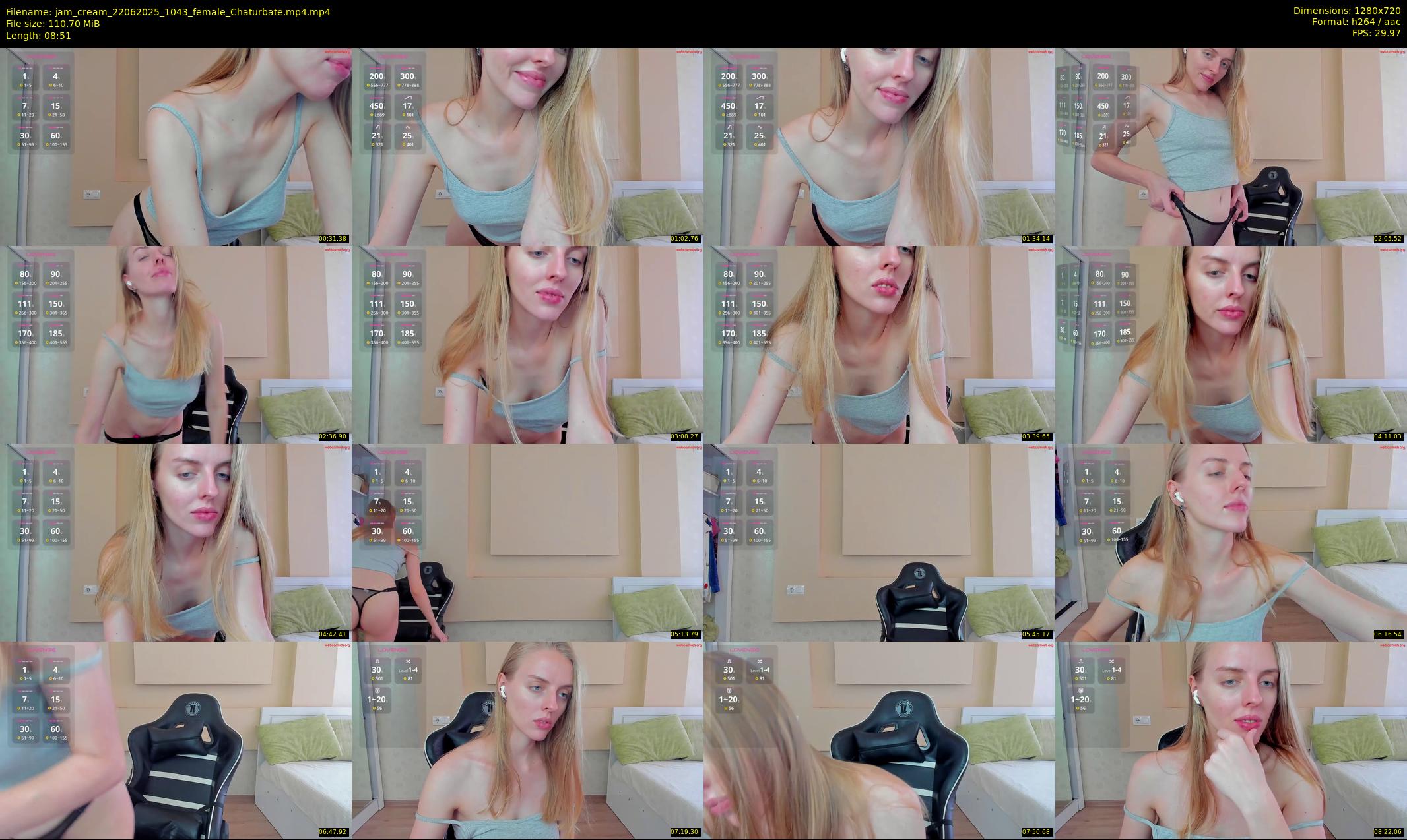 jam_cream — 9 minute Chaturbate female cam show recording, 720p, Jun 22, 2025