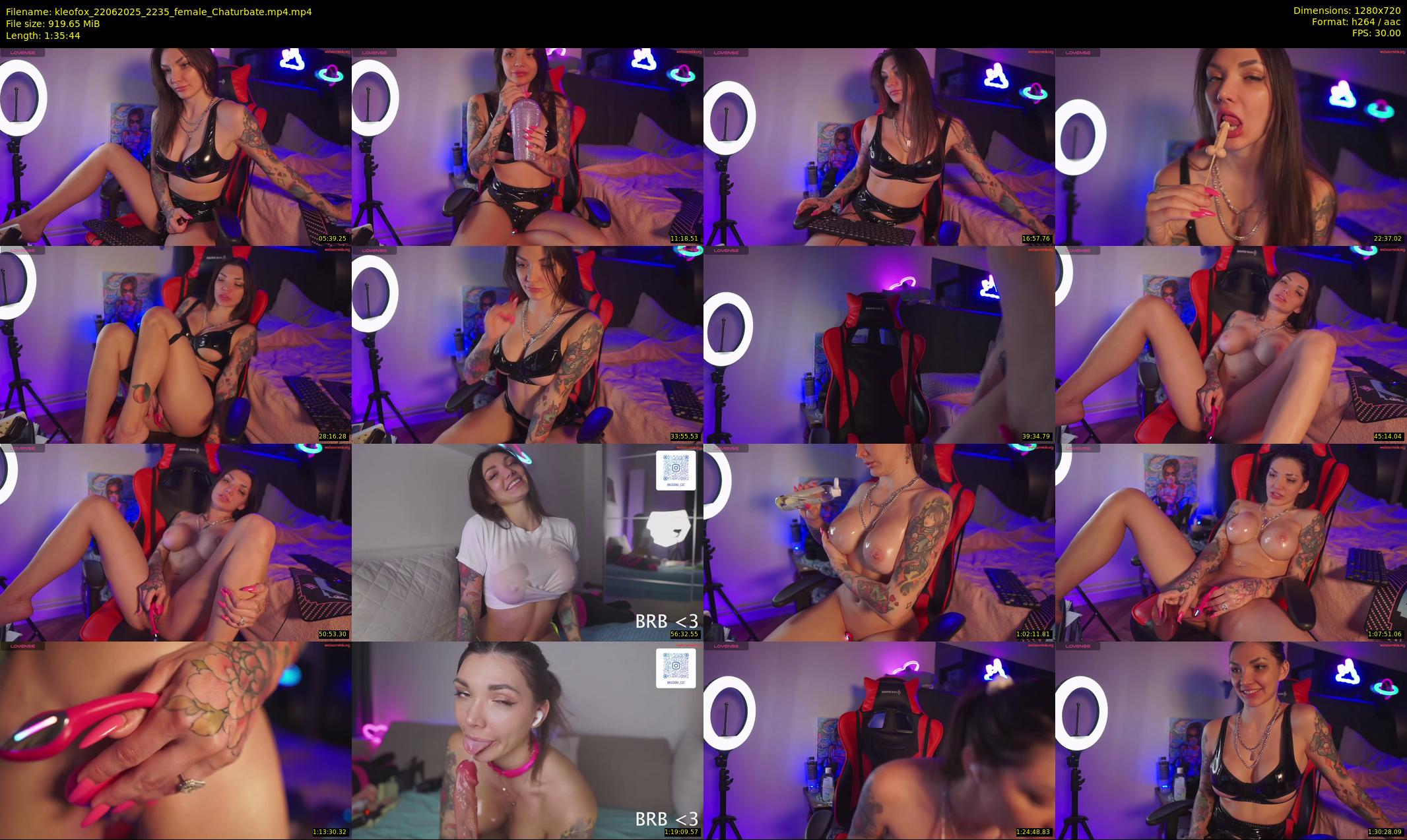 kleofox — 96 minute Chaturbate female cam show recording, 720p, Jun 22, 2025