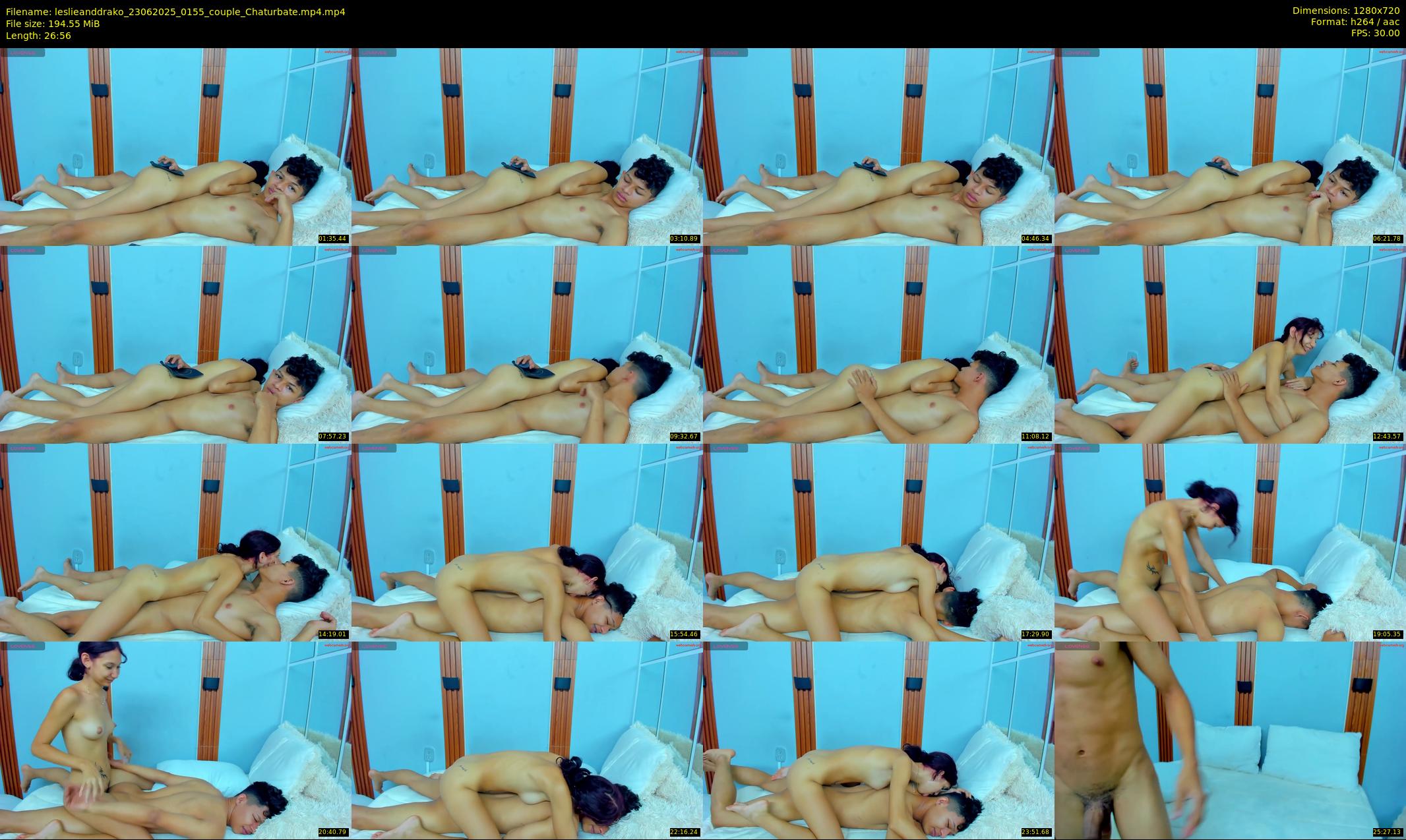 leslieanddrako — 27 minute Chaturbate couple cam show recording, 720p, Jun 23, 2025
