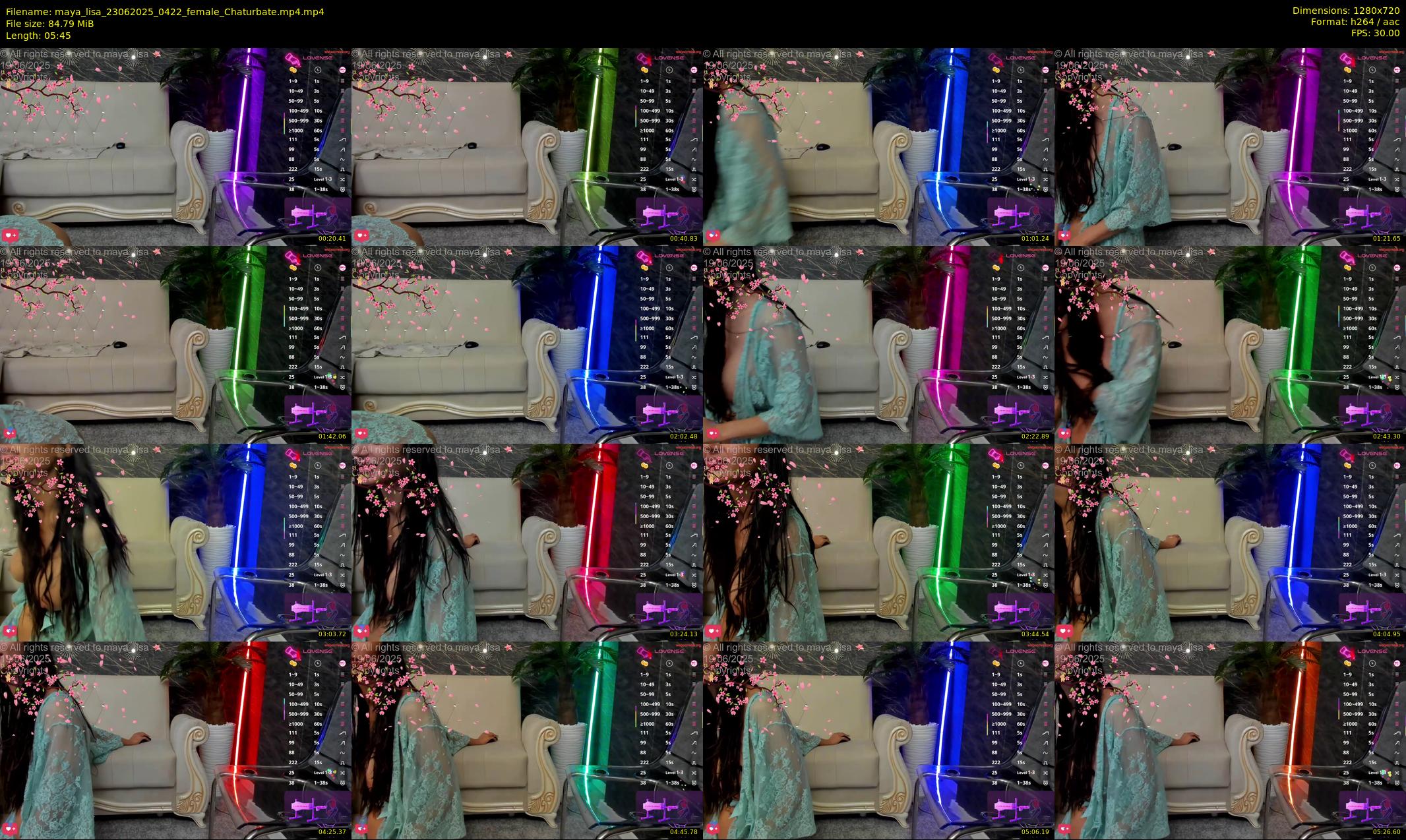 maya_lisa — 6 minute Chaturbate female cam show recording, 720p, Jun 23, 2025