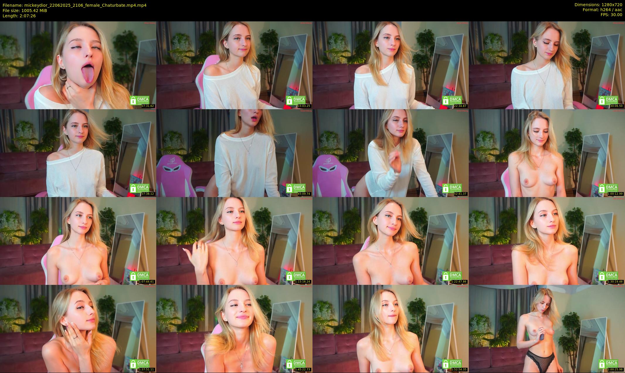 mickeydior — 128 minute Chaturbate female cam show recording, 720p, Jun 22, 2025