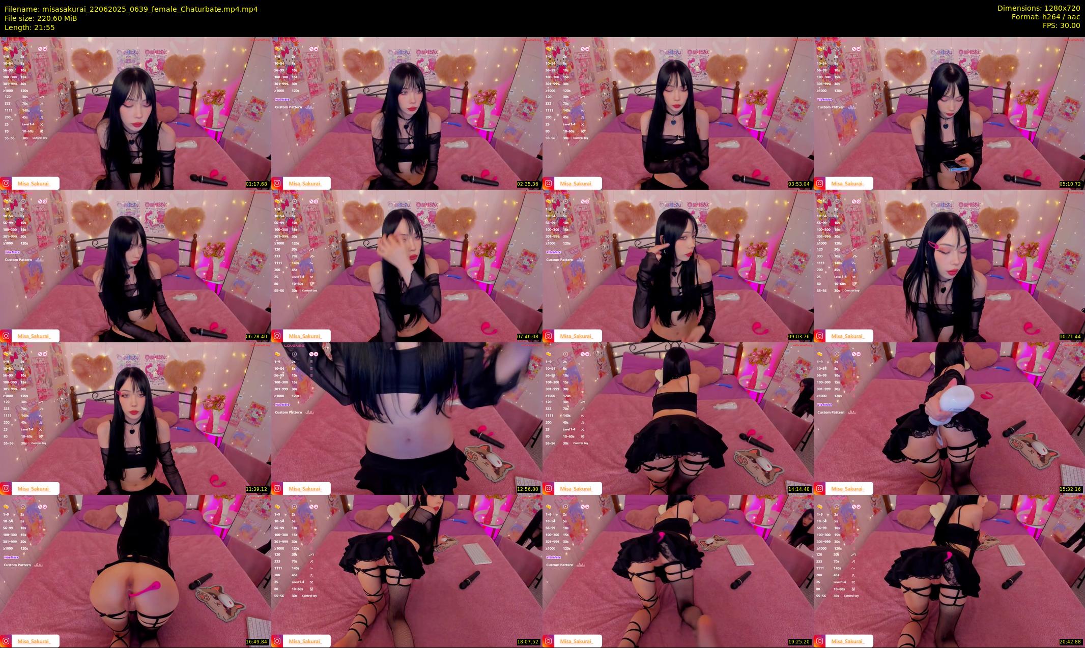 misasakurai — 22 minute Chaturbate female cam show recording, 720p, Jun 22, 2025