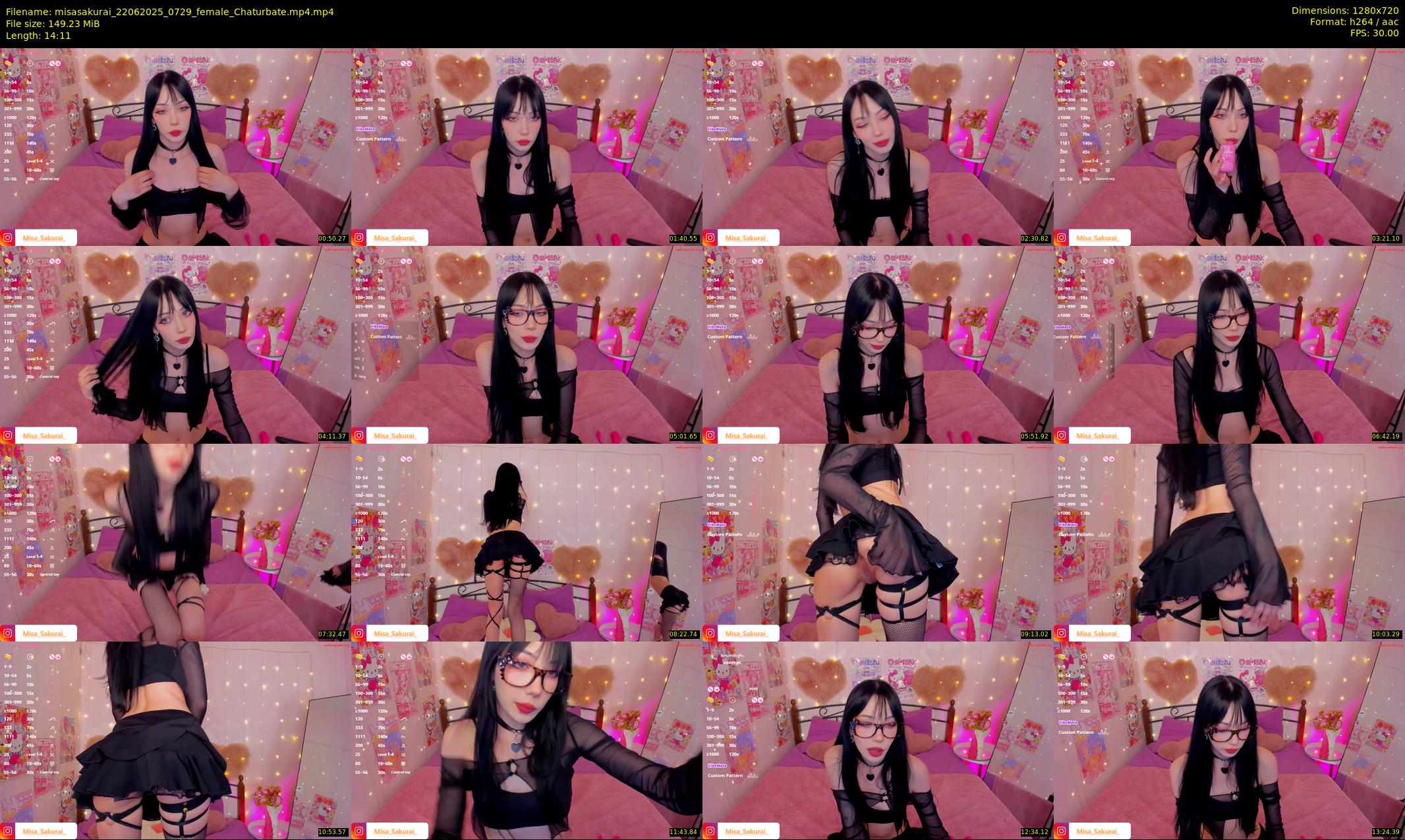 misasakurai — 15 minute Chaturbate female cam show recording, 720p, Jun 22, 2025