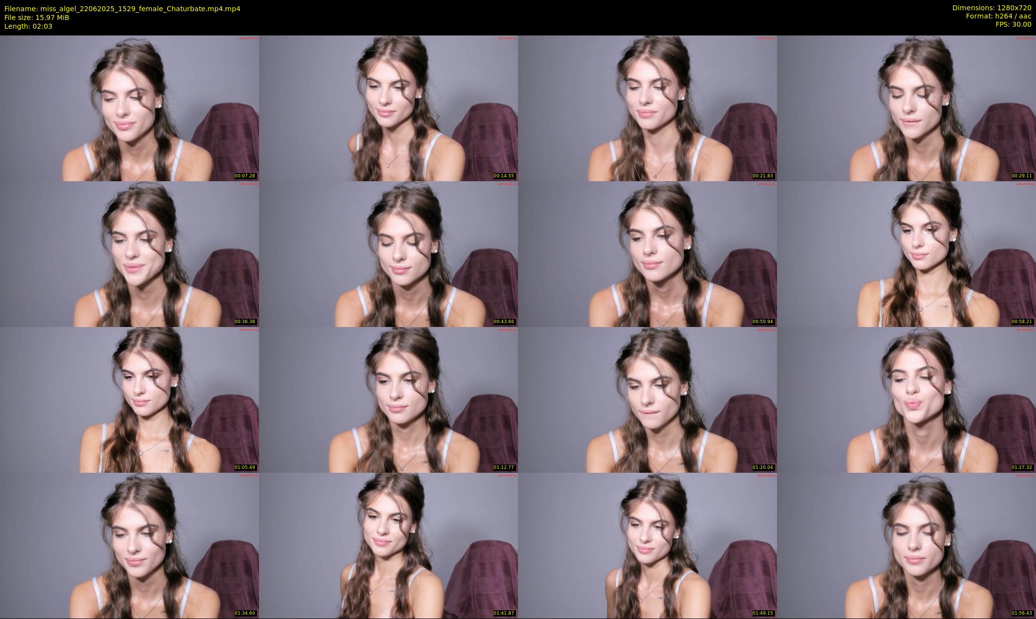 miss_algel — 3 minute Chaturbate female cam show recording, 720p, Jun 22, 2025