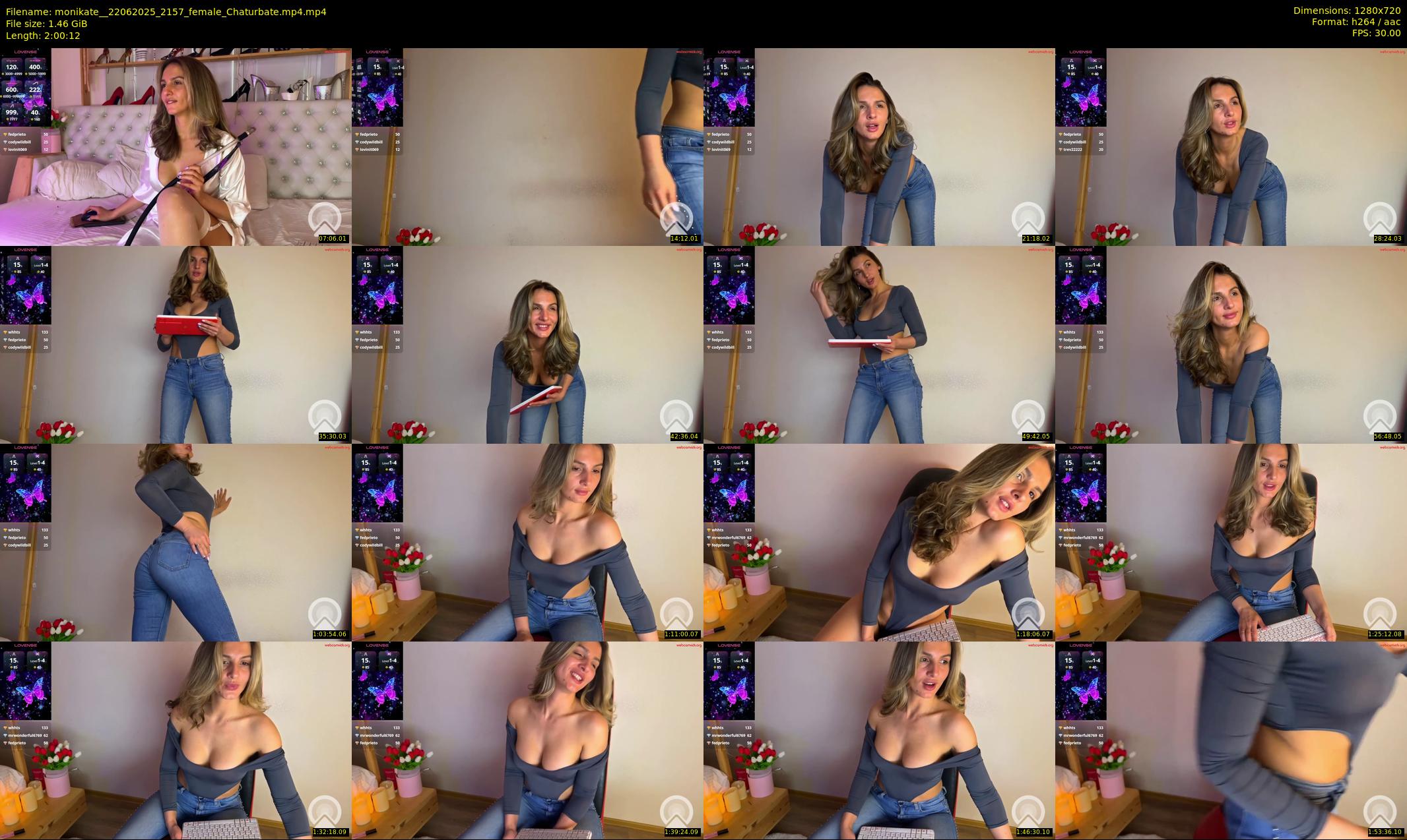 monikate_ — 121 minute Chaturbate couple cam show recording, 720p, Jun 22, 2025
