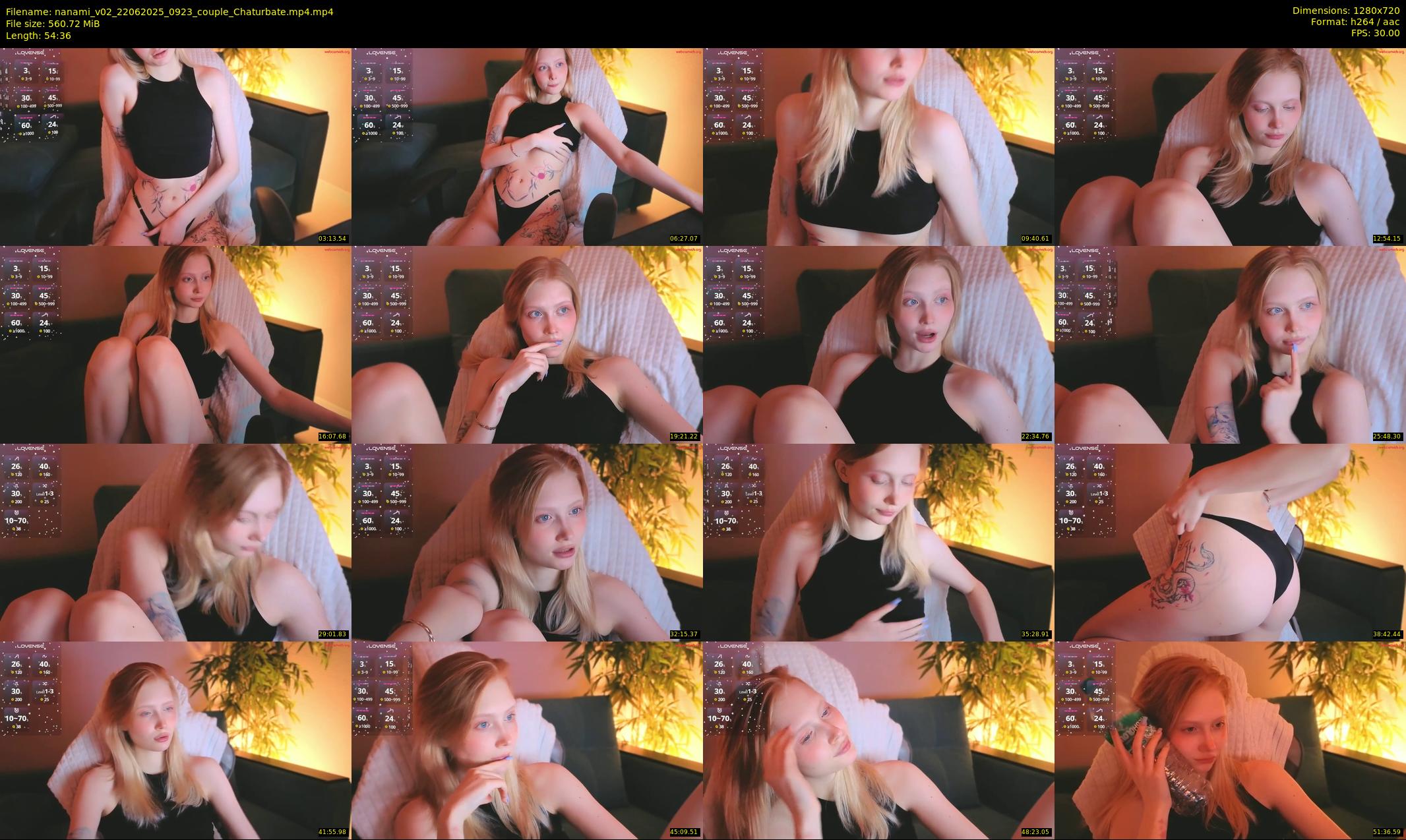 nanami_v02 — 55 minute Chaturbate couple cam show recording, 720p, Jun 22, 2025