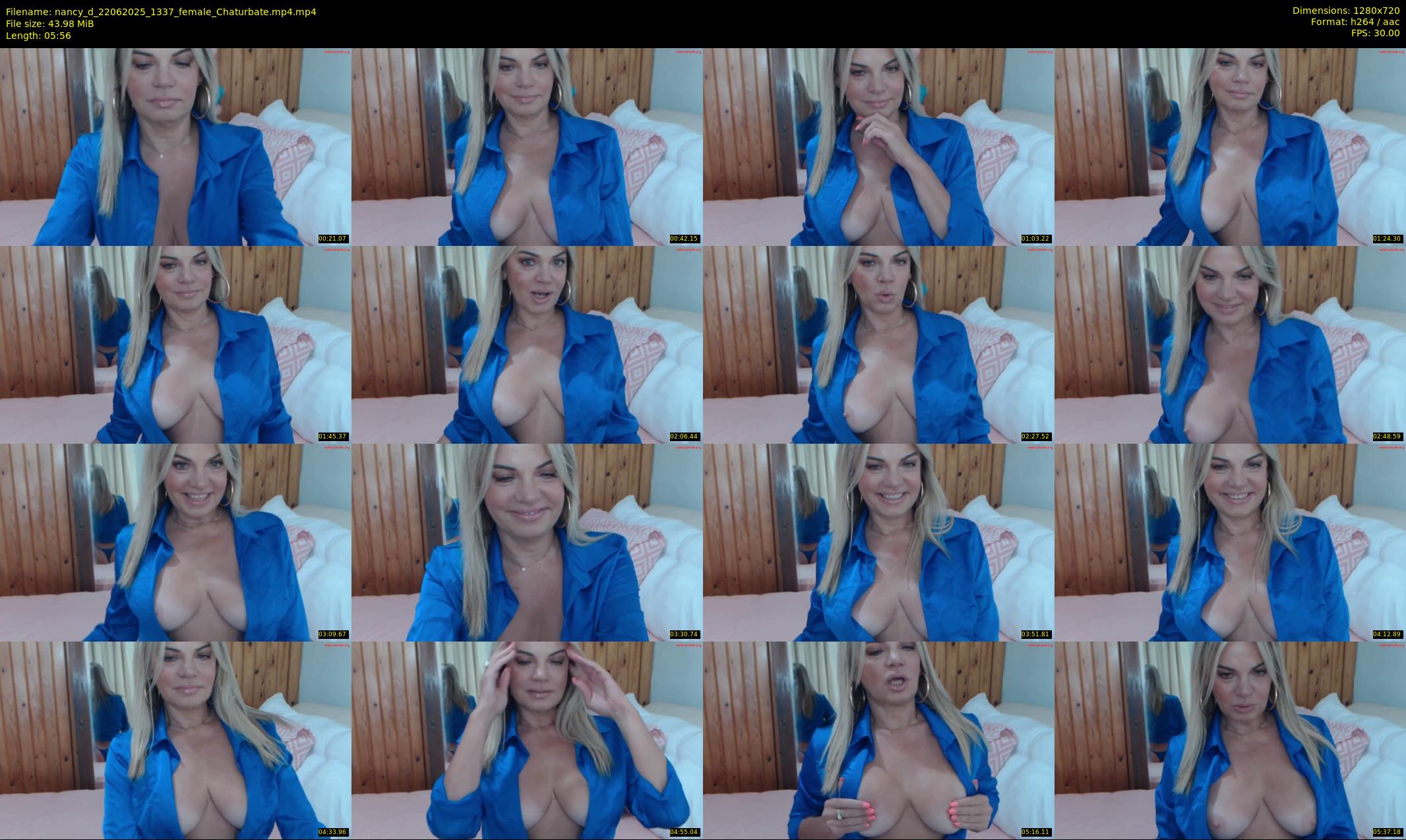 nancy_d — 6 minute Chaturbate female cam show recording, 720p, Jun 22, 2025