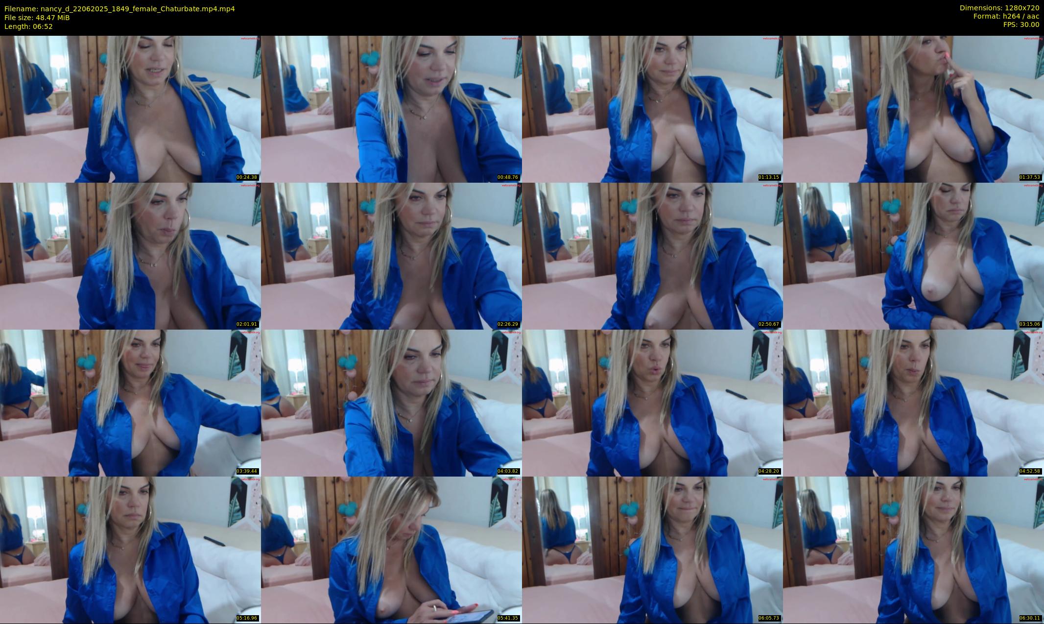 nancy_d — 7 minute Chaturbate female cam show recording, 720p, Jun 22, 2025