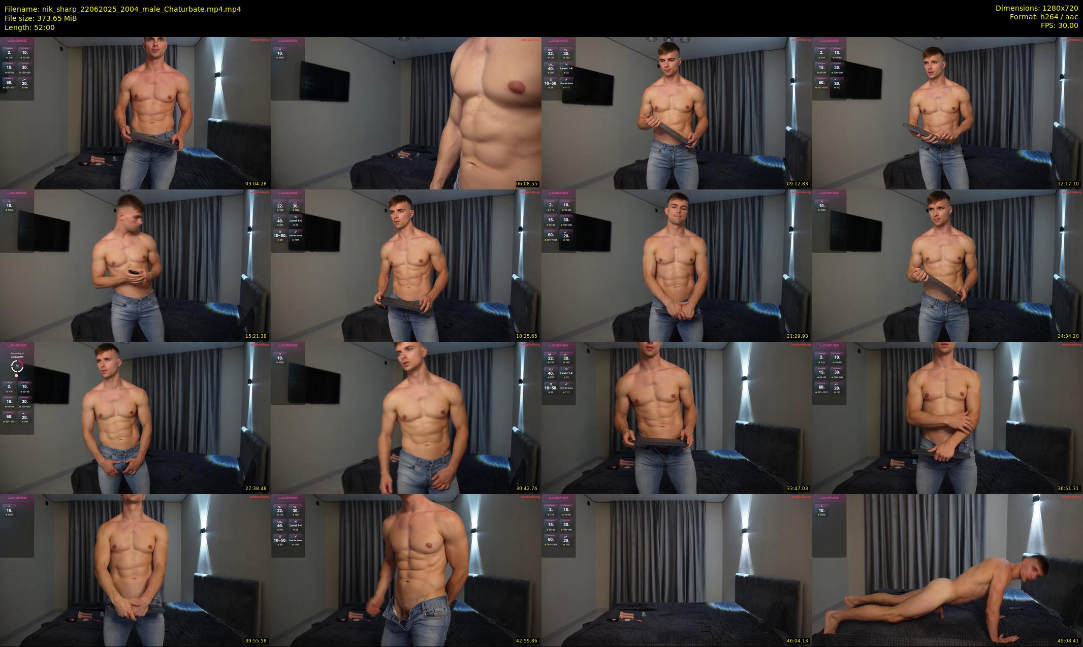 nik_sharp — 52 minute Chaturbate male cam show recording, 720p, Jun 22, 2025