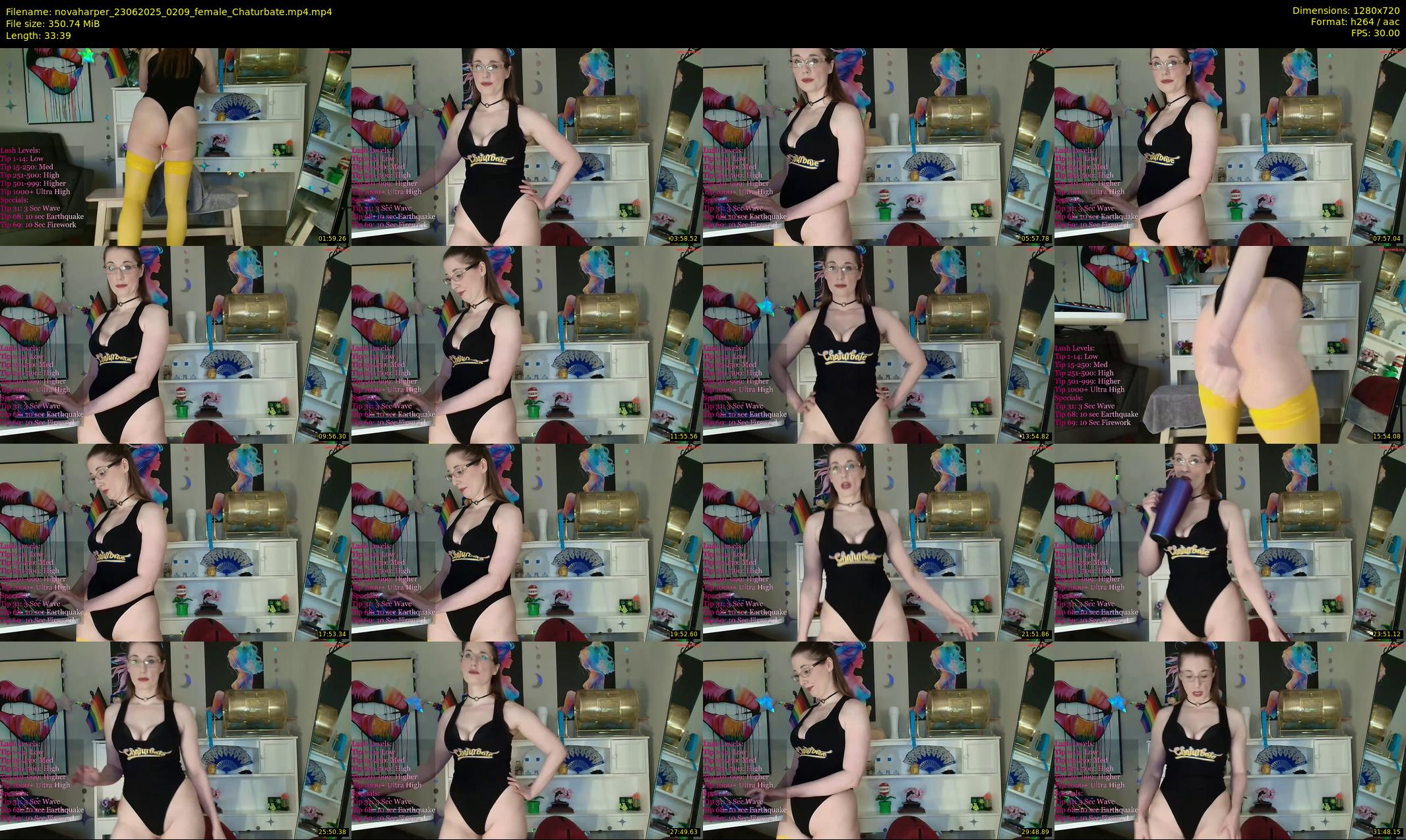novaharper — 34 minute Chaturbate female cam show recording, 720p, Jun 23, 2025