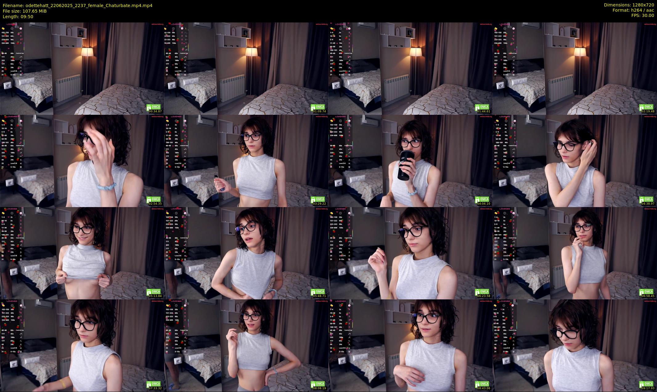 odettehatt — 10 minute Chaturbate female cam show recording, 720p, Jun 22, 2025
