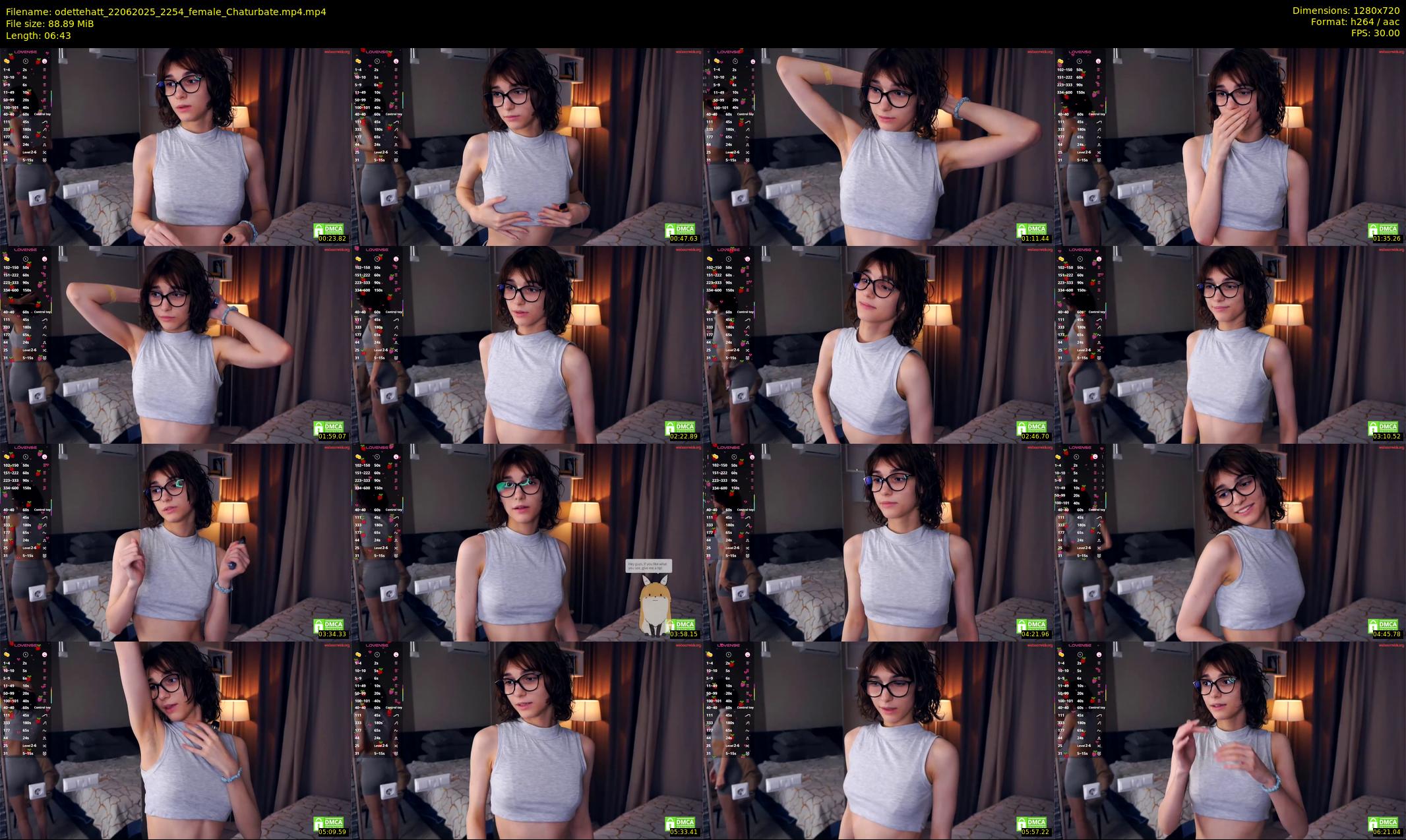 odettehatt — 7 minute Chaturbate female cam show recording, 720p, Jun 22, 2025