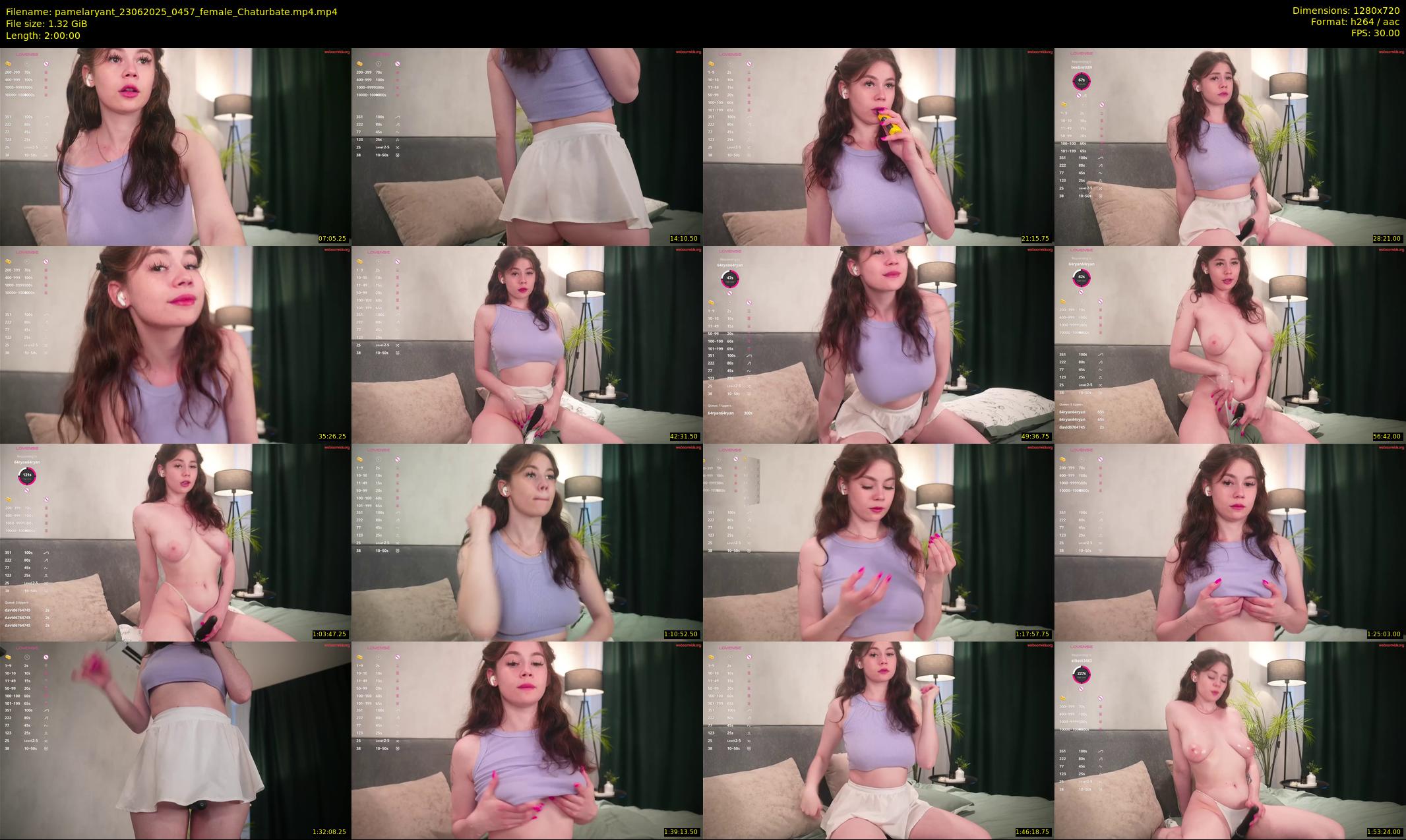 pamelaryant — 120 minute Chaturbate female cam show recording, 720p, Jun 23, 2025