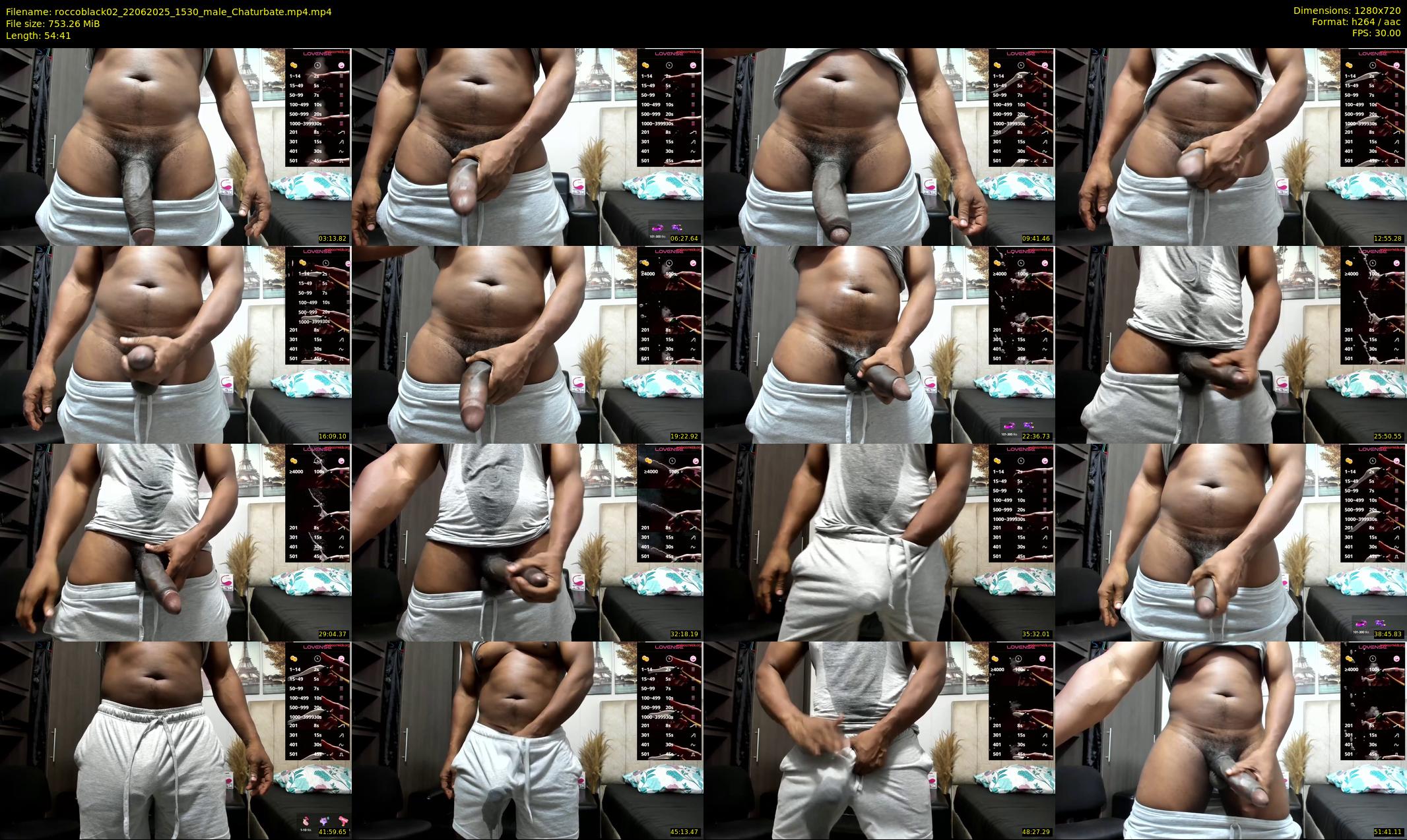 roccoblack02 — 55 minute Chaturbate male cam show recording, 720p, Jun 22, 2025