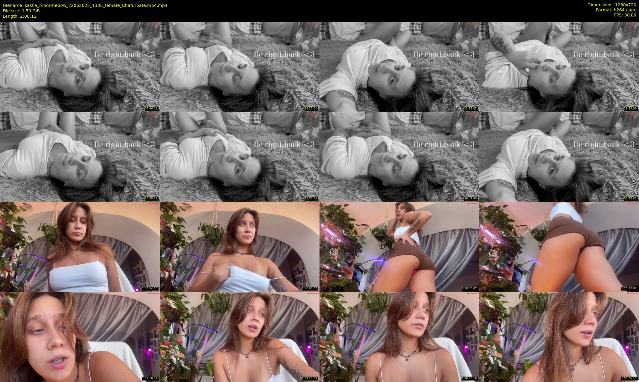 sasha_moormeoow — 121 minute Chaturbate female cam show recording, 720p, Jun 22, 2025