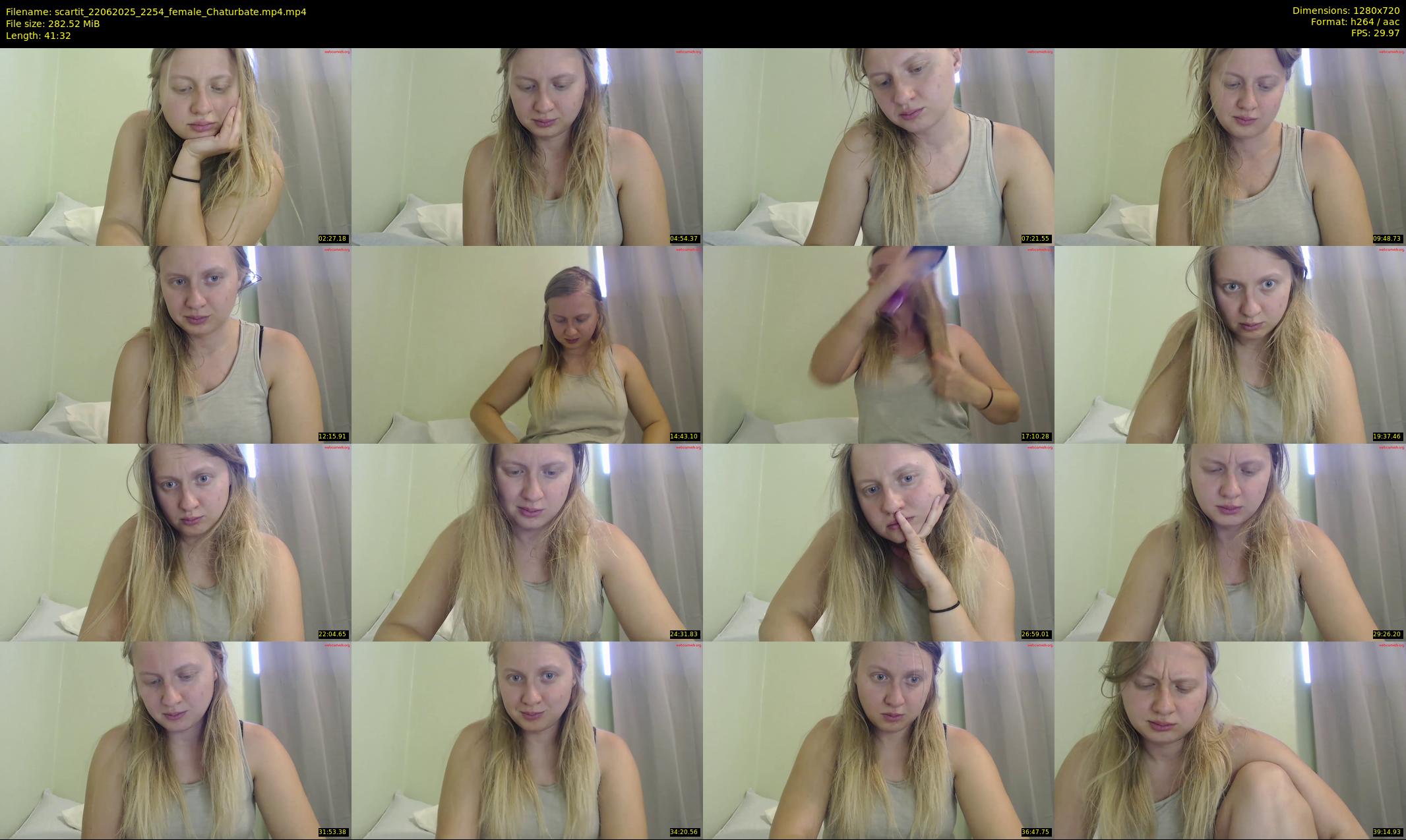 scartit — 42 minute Chaturbate female cam show recording, 720p, Jun 22, 2025